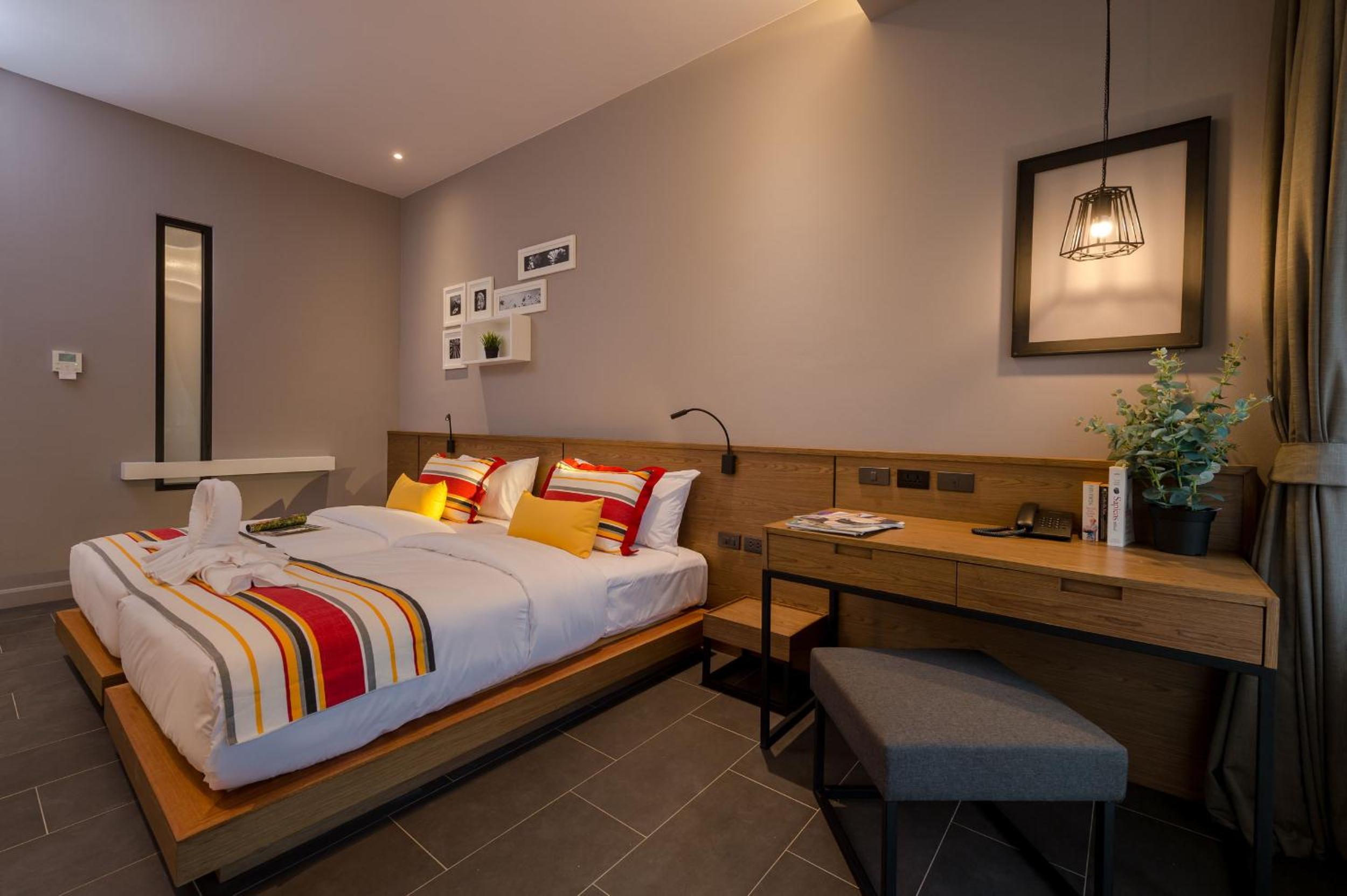 غرفة ديلوكس بسرير مزدوج أو سريرين منفصلين، The Gallery Hotel Naiharn 3/10