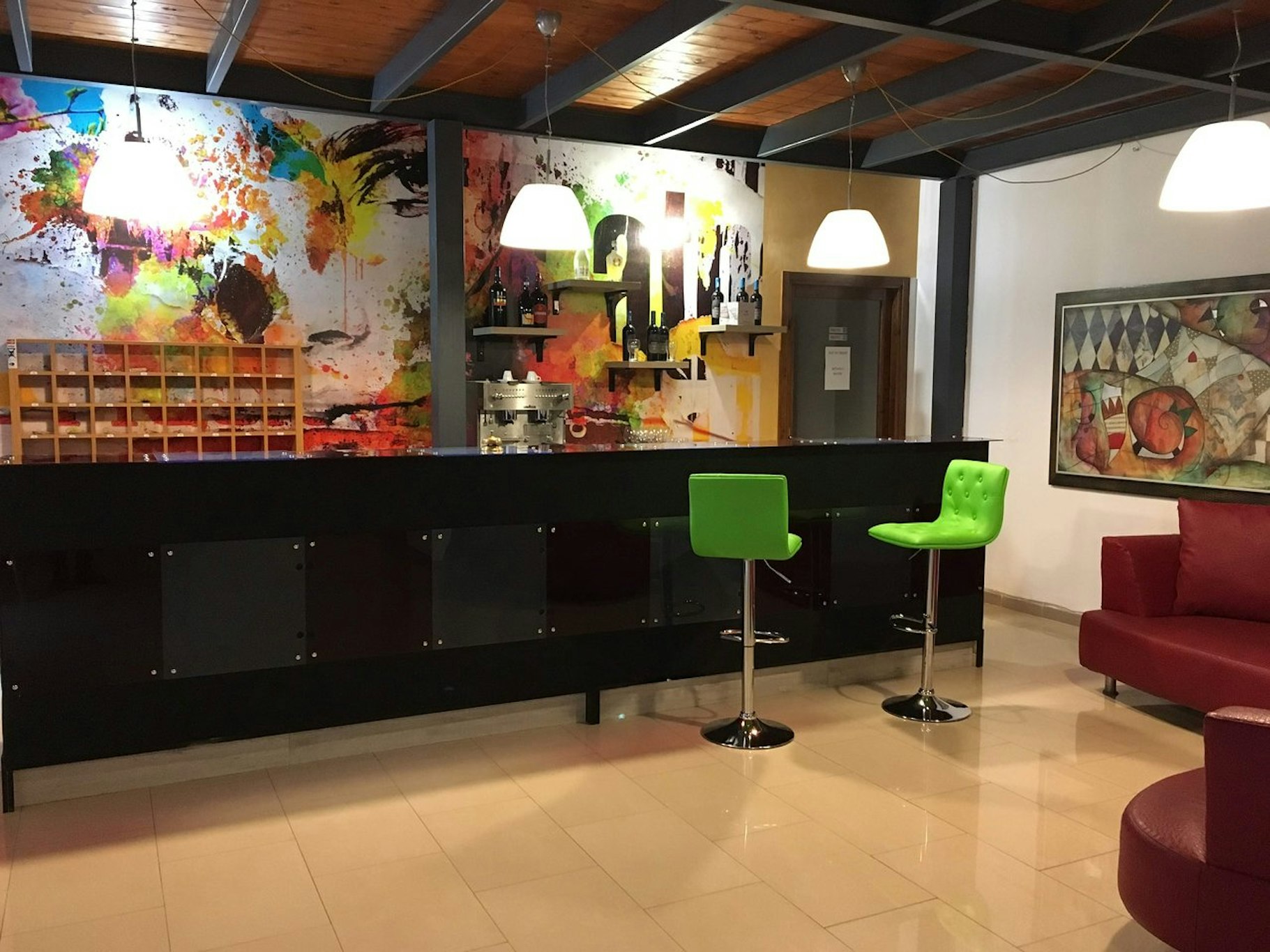Lobby at Hotel Centrale, SIRACUSA
