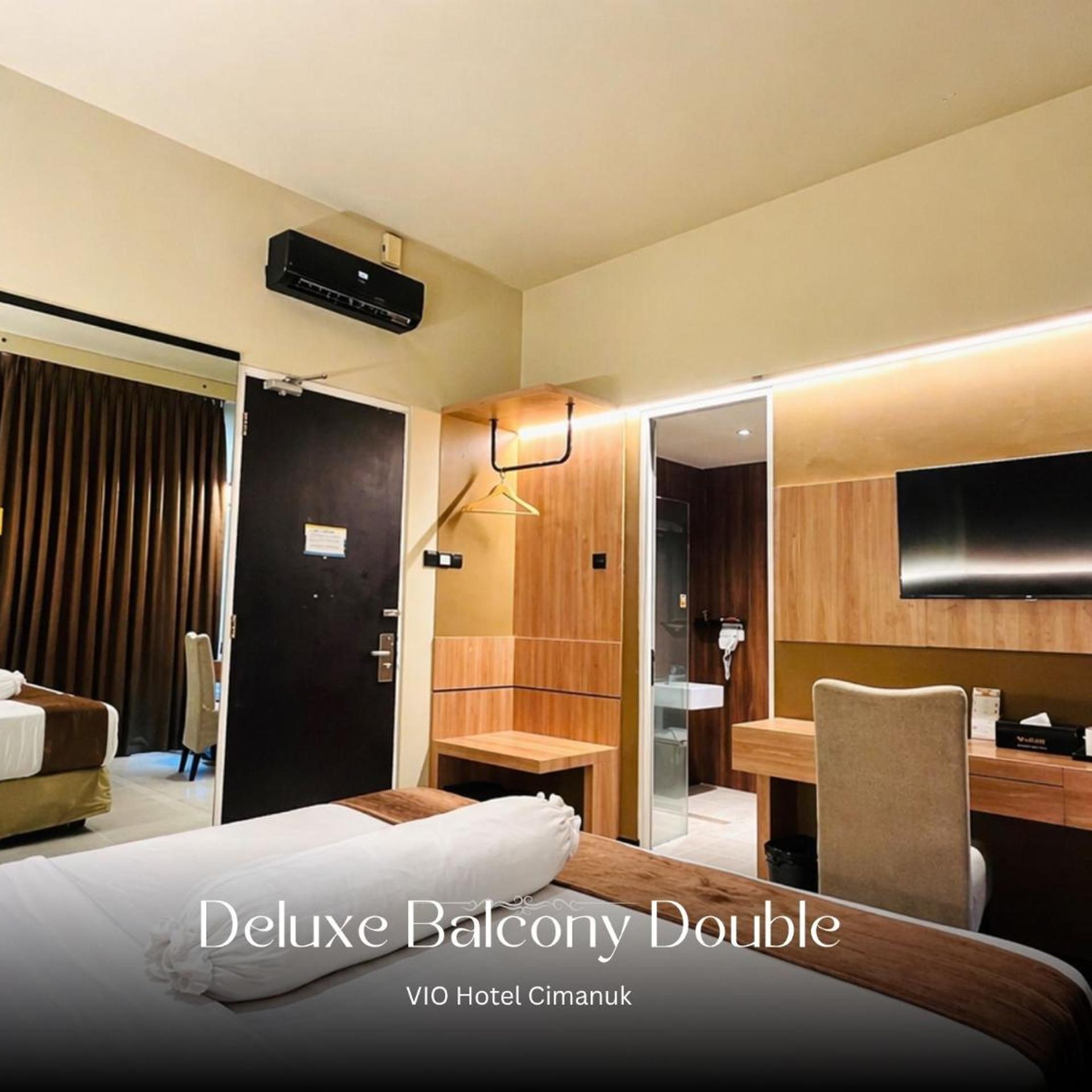 غرفة ديلوكس بسرير مزدوج بشرفة، Vio Cimanuk Hotel 8/10