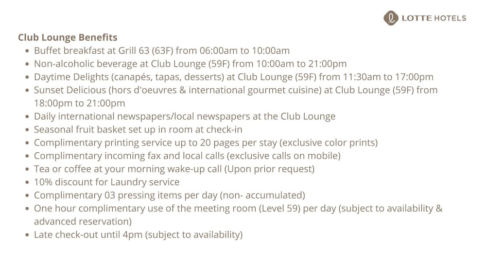 amenities