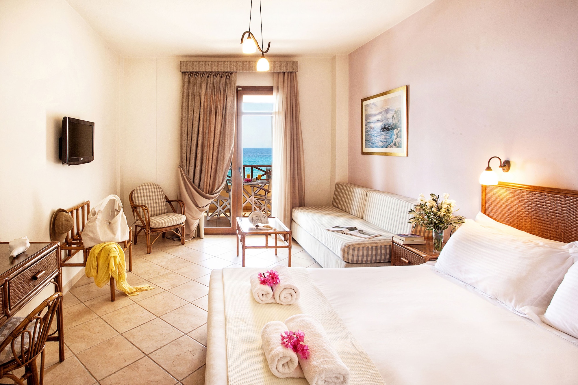 ROOM, DOUBLE BED, SEA VIEW, BALCONY