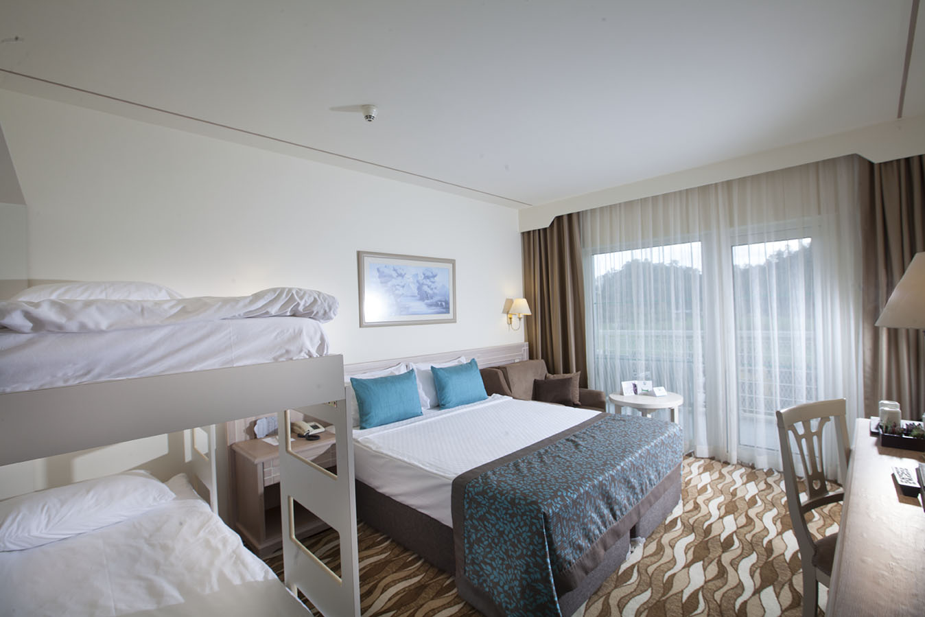 Room, Bunk Bed, Land View
