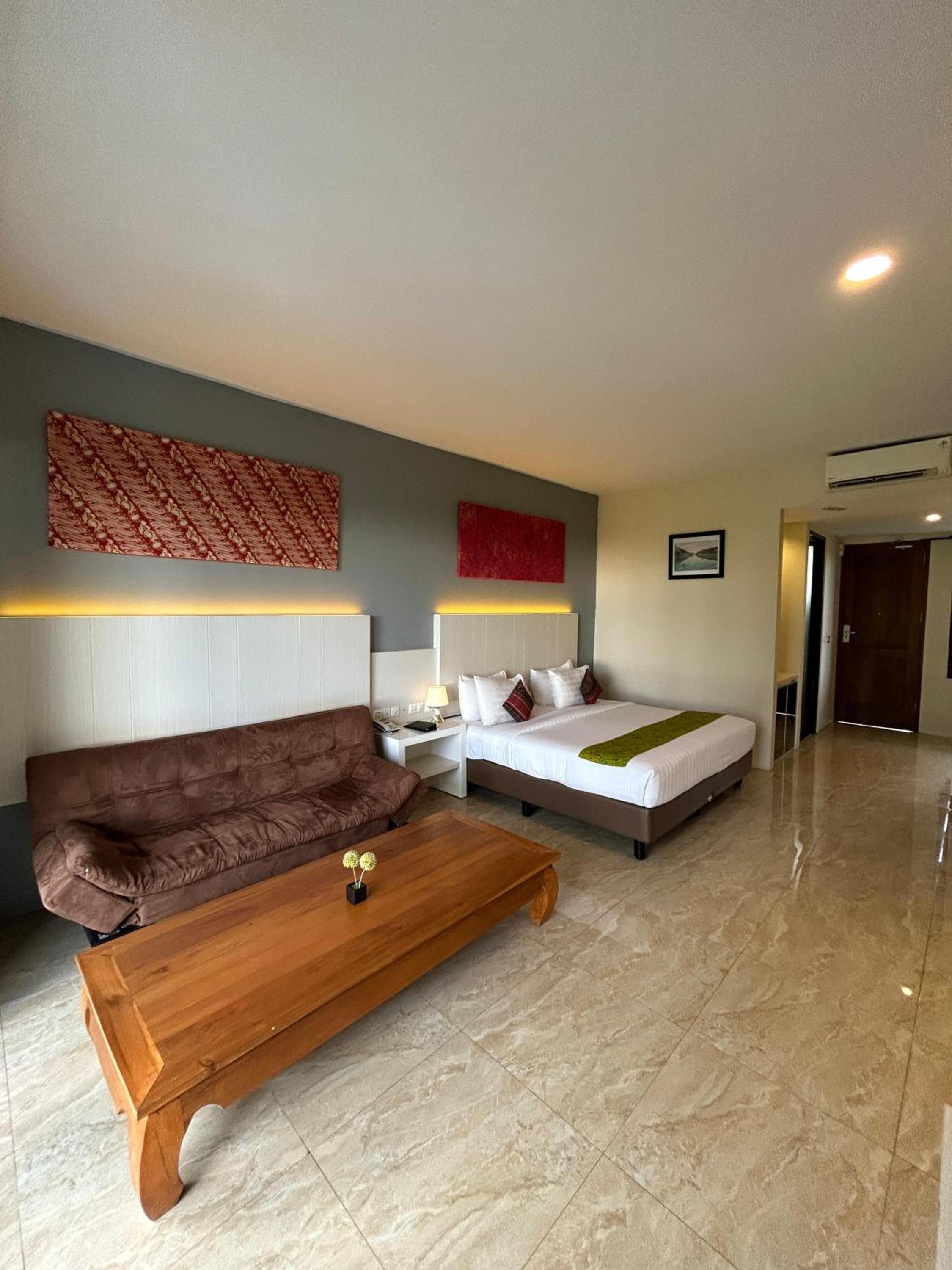 جناح بسرير كينج بإطلالة على المسبح، Grand Harvest Resort and Villas 7/10