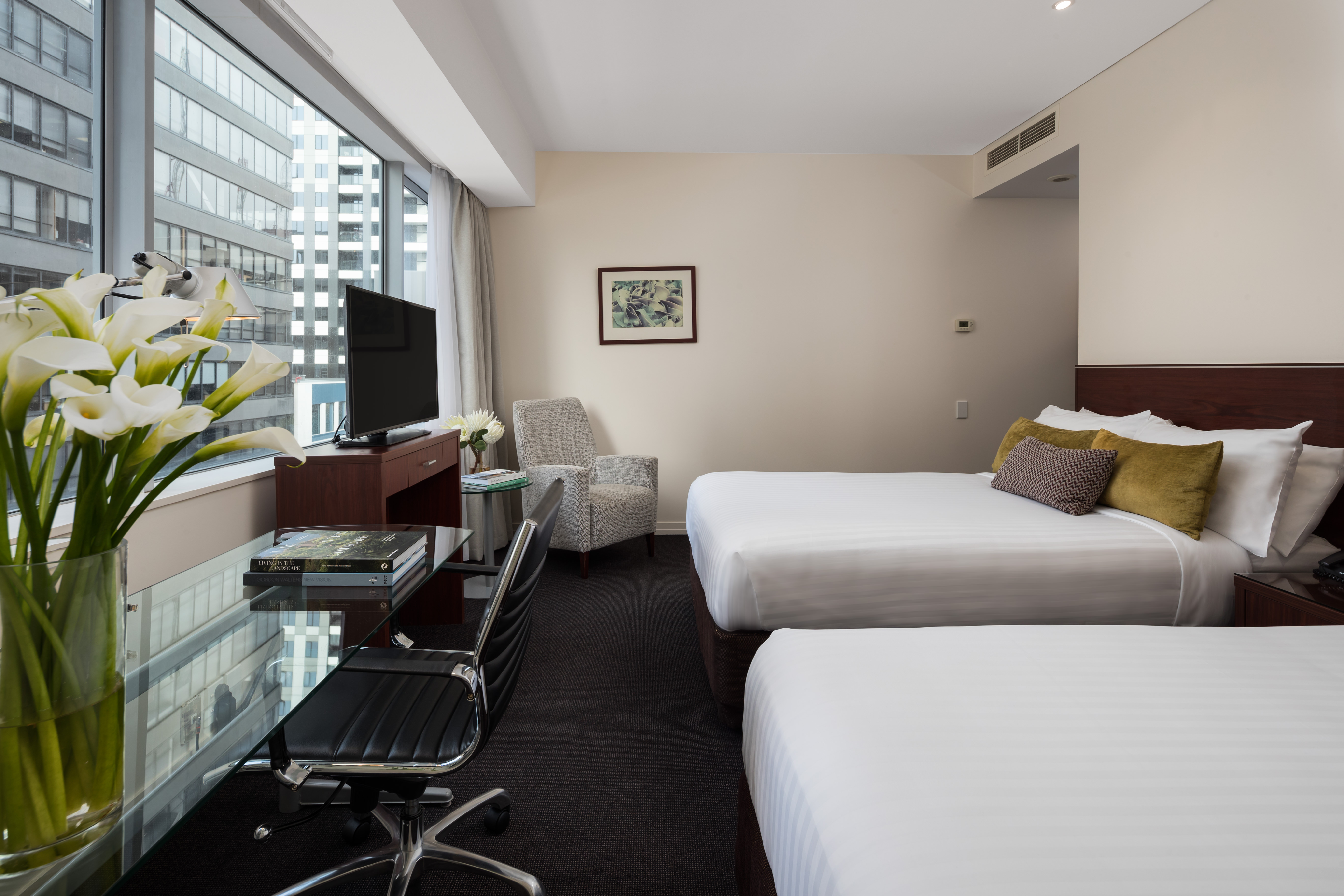 Deluxe, Double or Twin Bed, City View