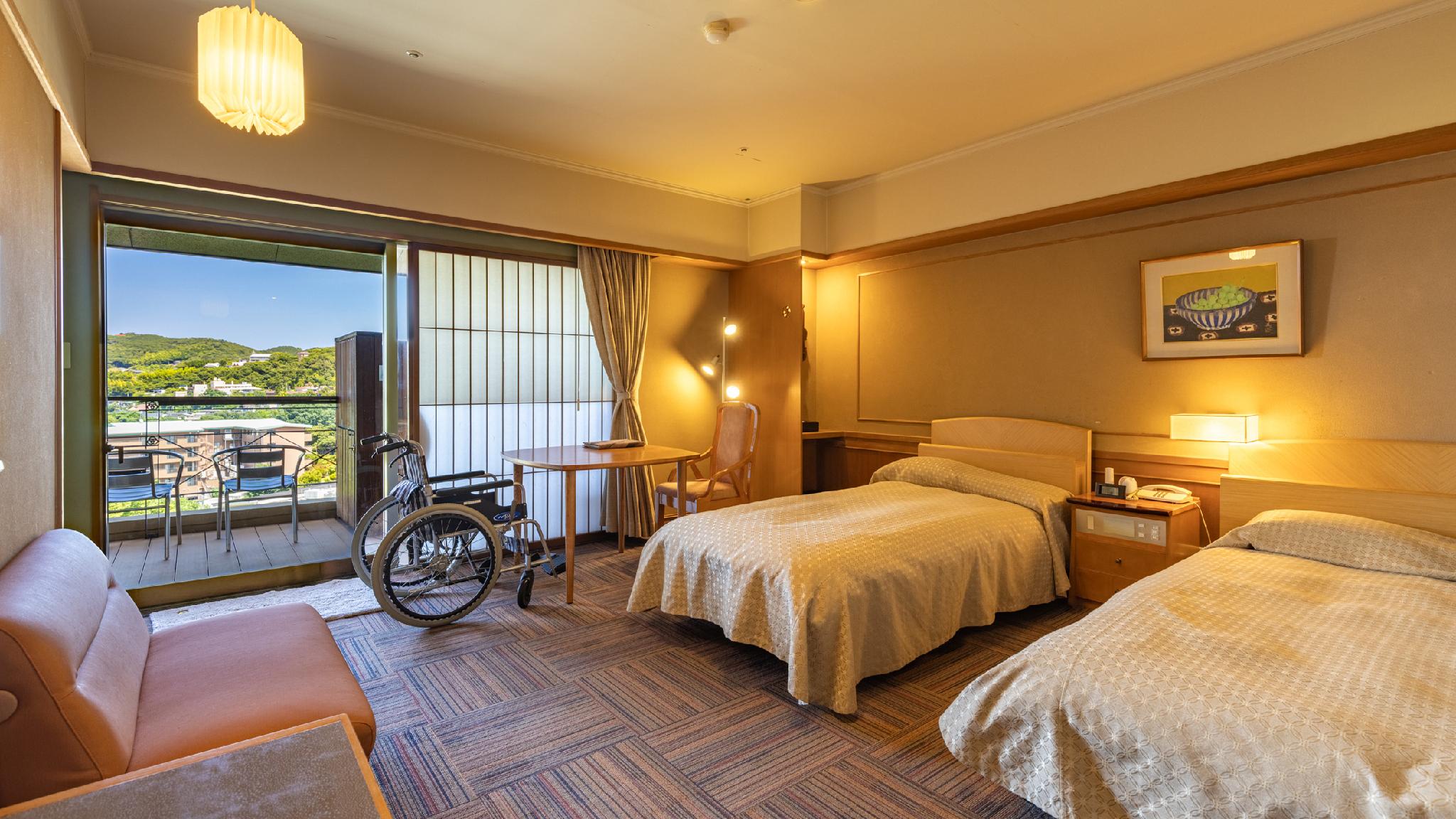 Japanese, Twin Beds, Ocean View, Night View, Outdoor Bath