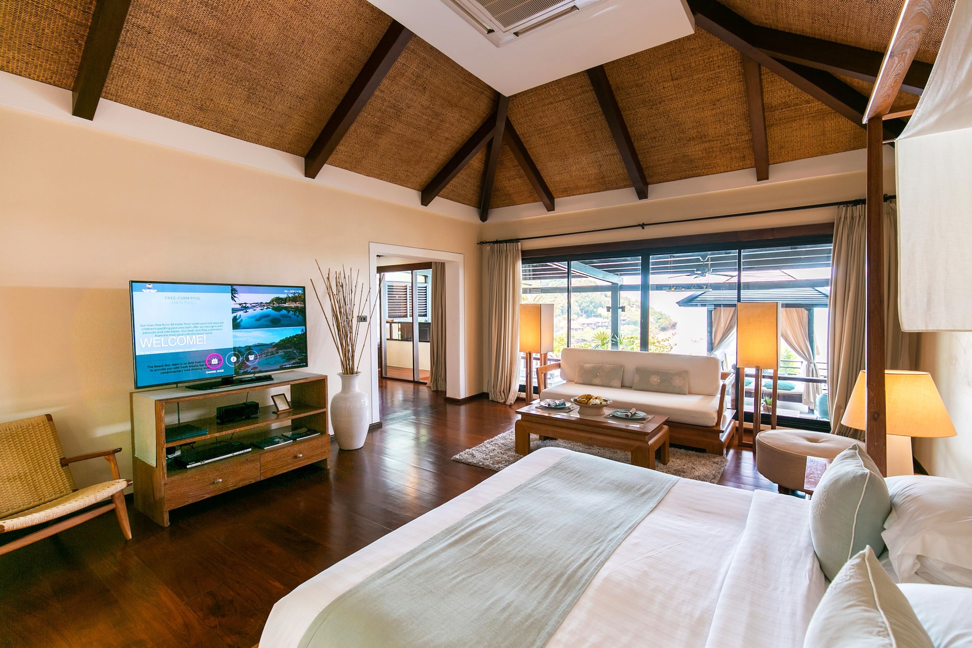 Pool, Villa, King Bed, Sea View