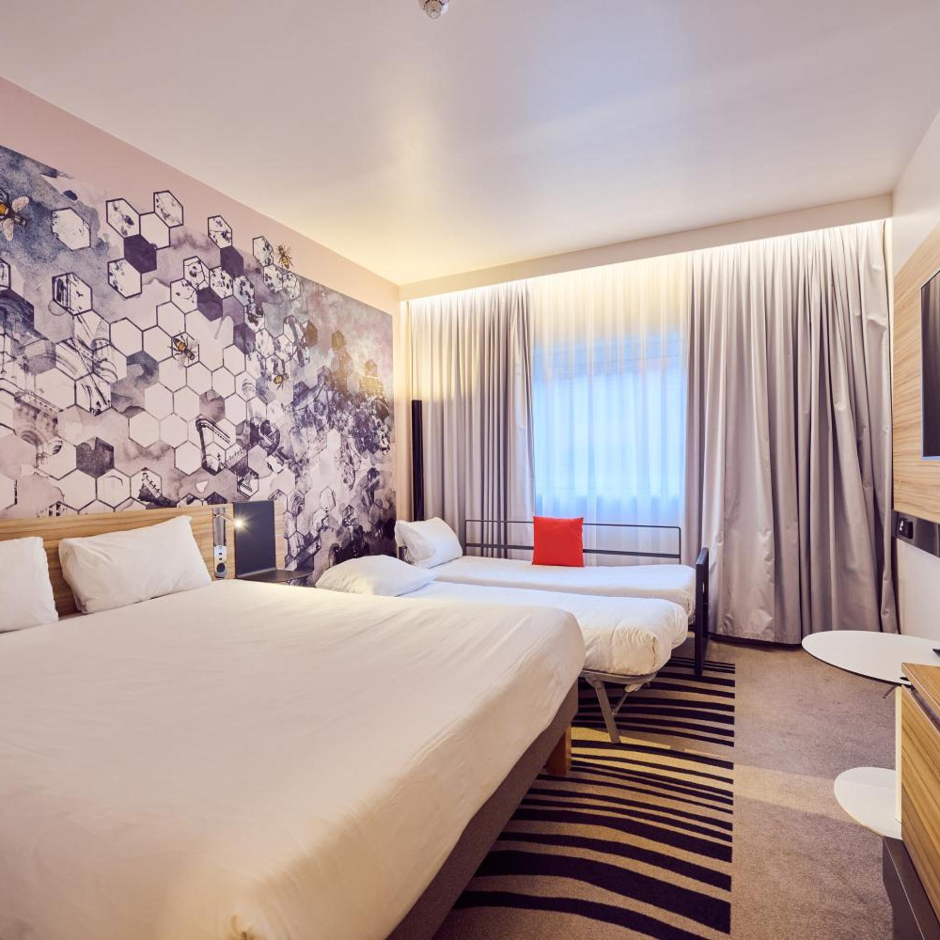 غرفة عائلية بسرير مزدوج، a&o Manchester City Centre 5/6