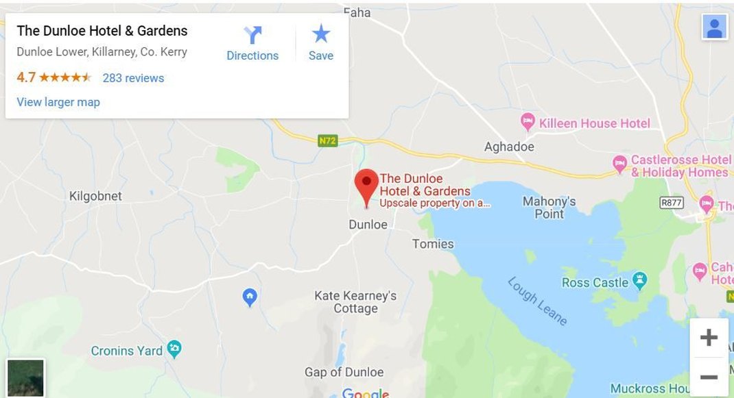 The Dunloe Hotel Gardens 53/58