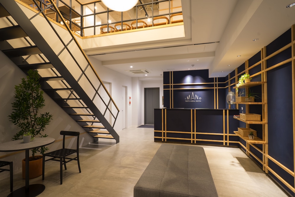 Lobby at Imano Tokyo Ginza Hostel, TOKYO
