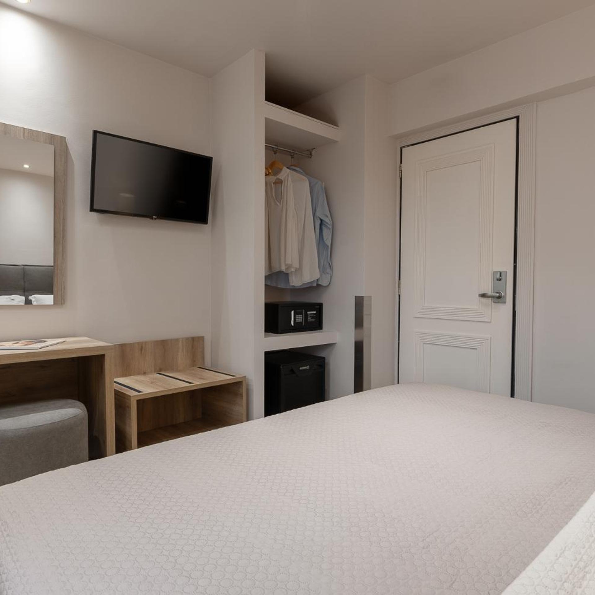 غرفة اقتصادية بسرير مزدوج أو سريرين منفصلين، Piraeus City Hotel 5/7