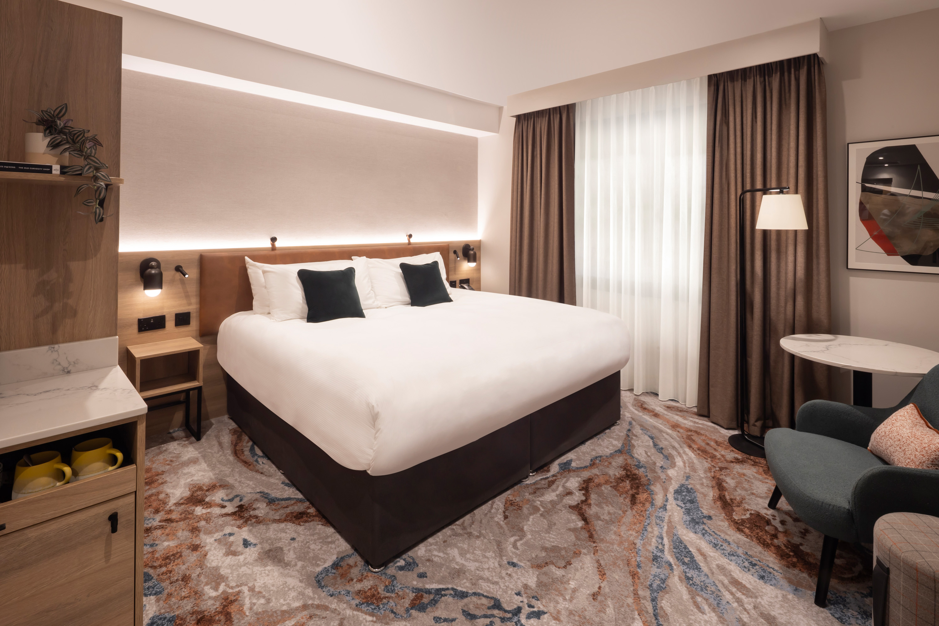 غرفة قياسية بسرير مزدوج أو سريرين منفصلين