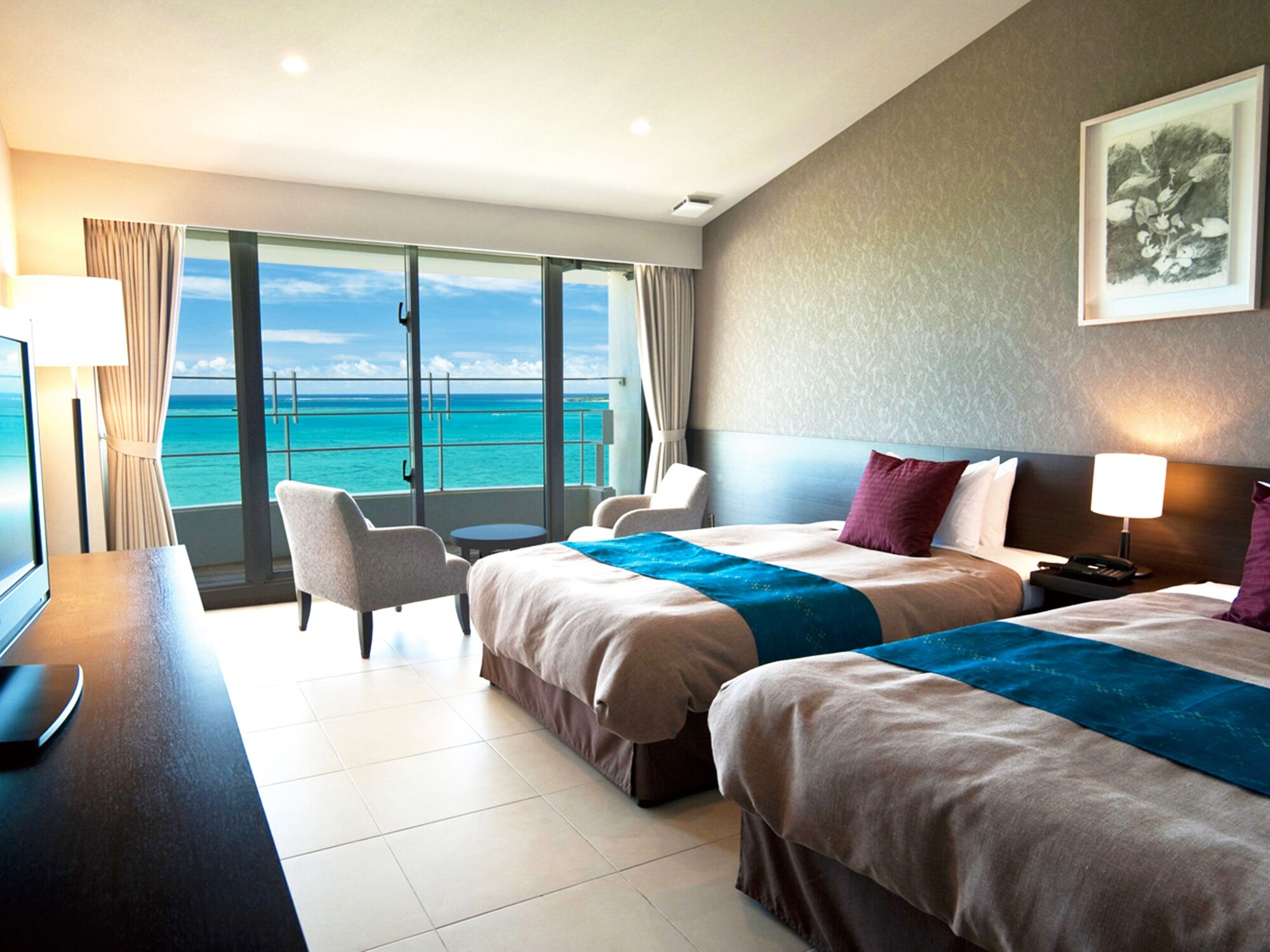 STANDARD, TWIN BEDS, OCEAN VIEW