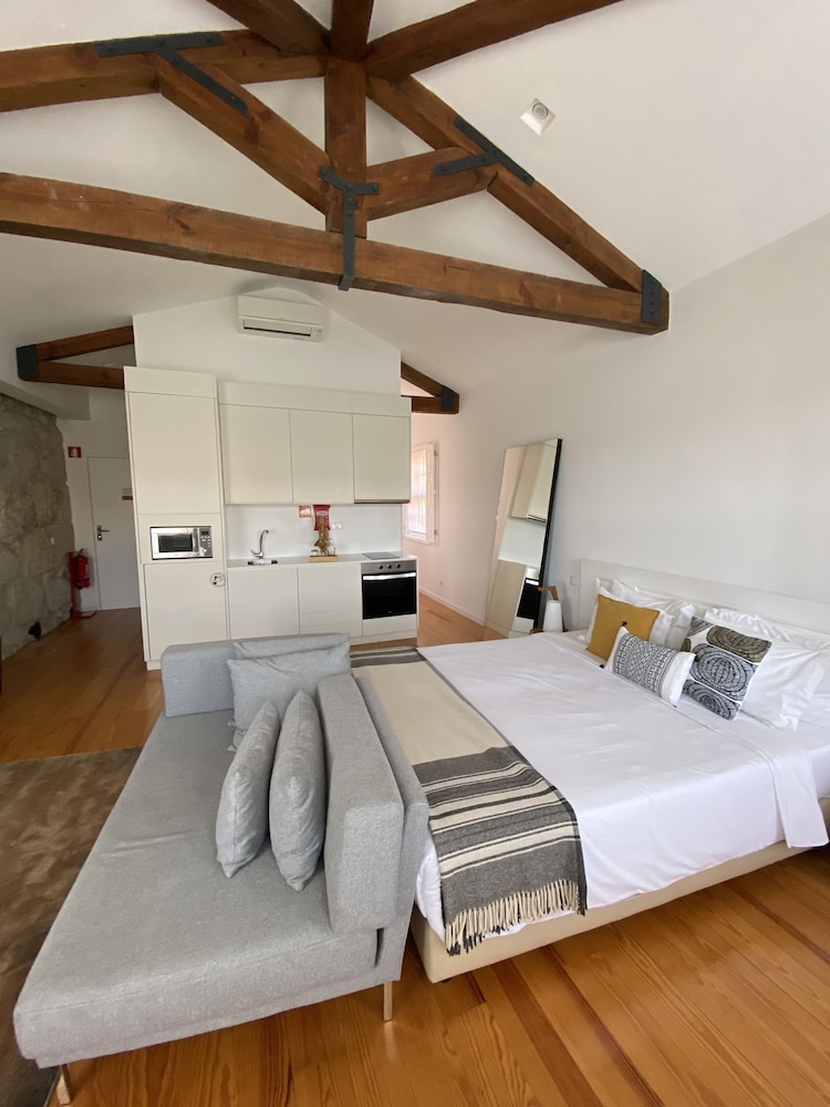استوديو بسرير مزدوج بإطلالة على النهر في الملحق، Porto River Hotel Apartamentos 2/5