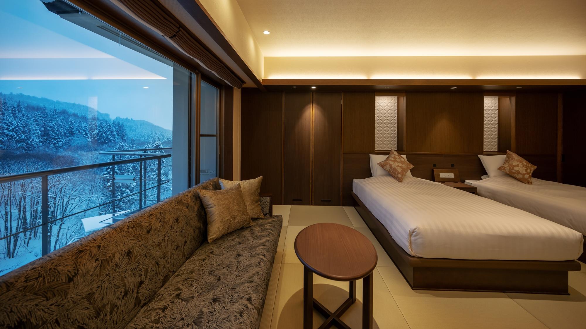 Renovated, Japanese, Twin Beds