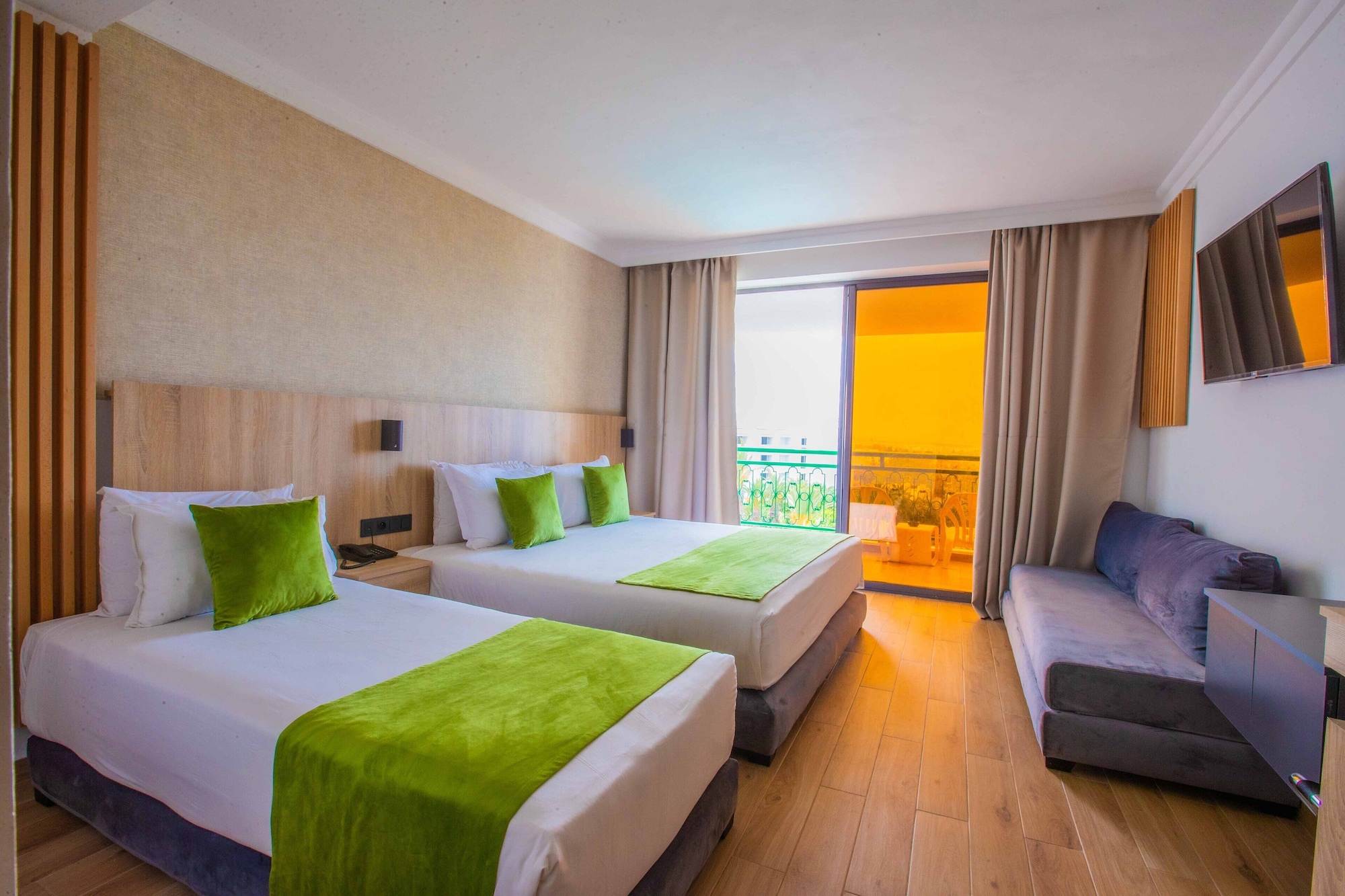 غرفة عائلية بإطلالة على البحر، Argana Hotel 5/10