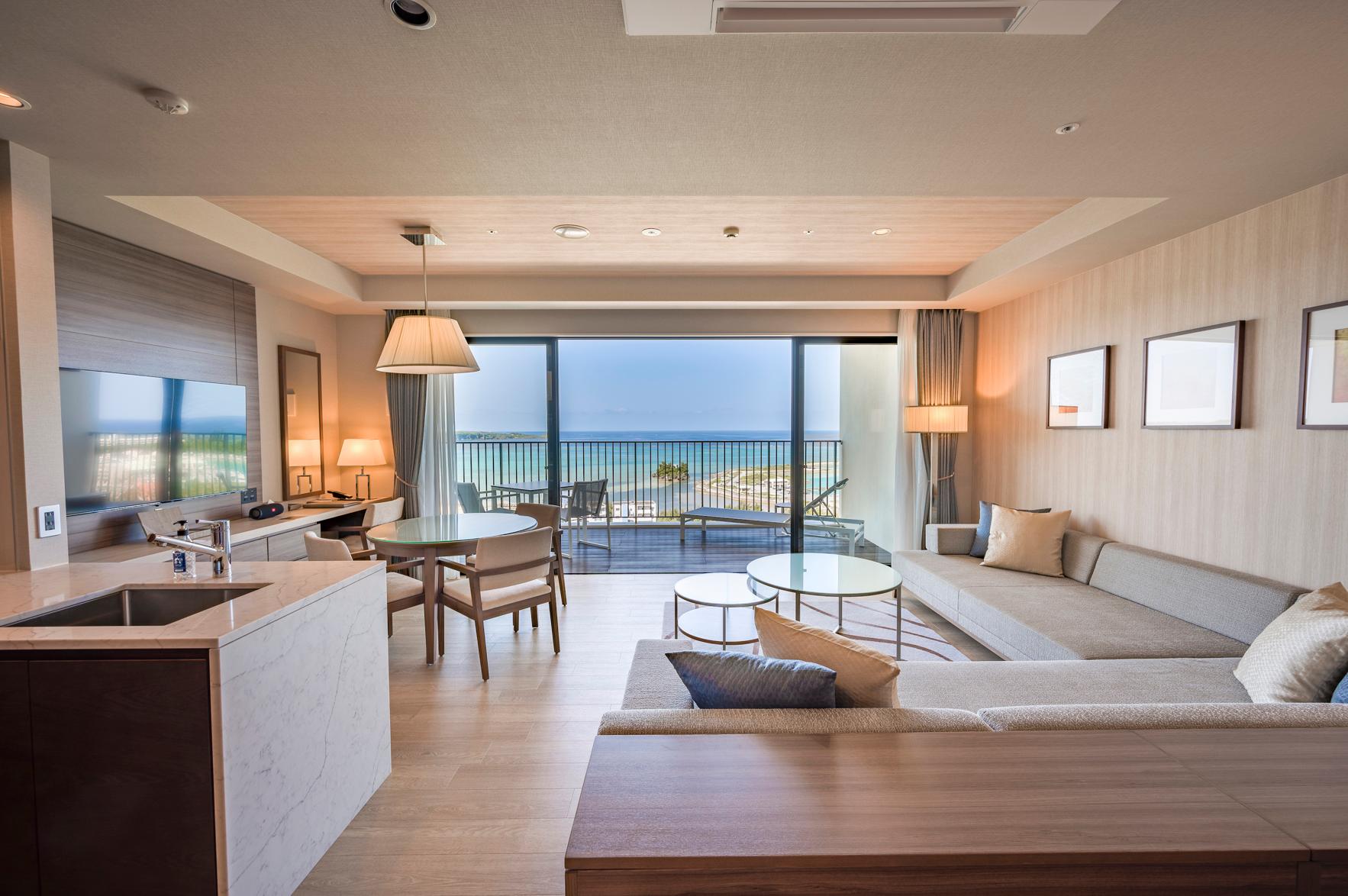 Semi Room, Ocean, Suite, 2 Semi Double Beds, High Floor