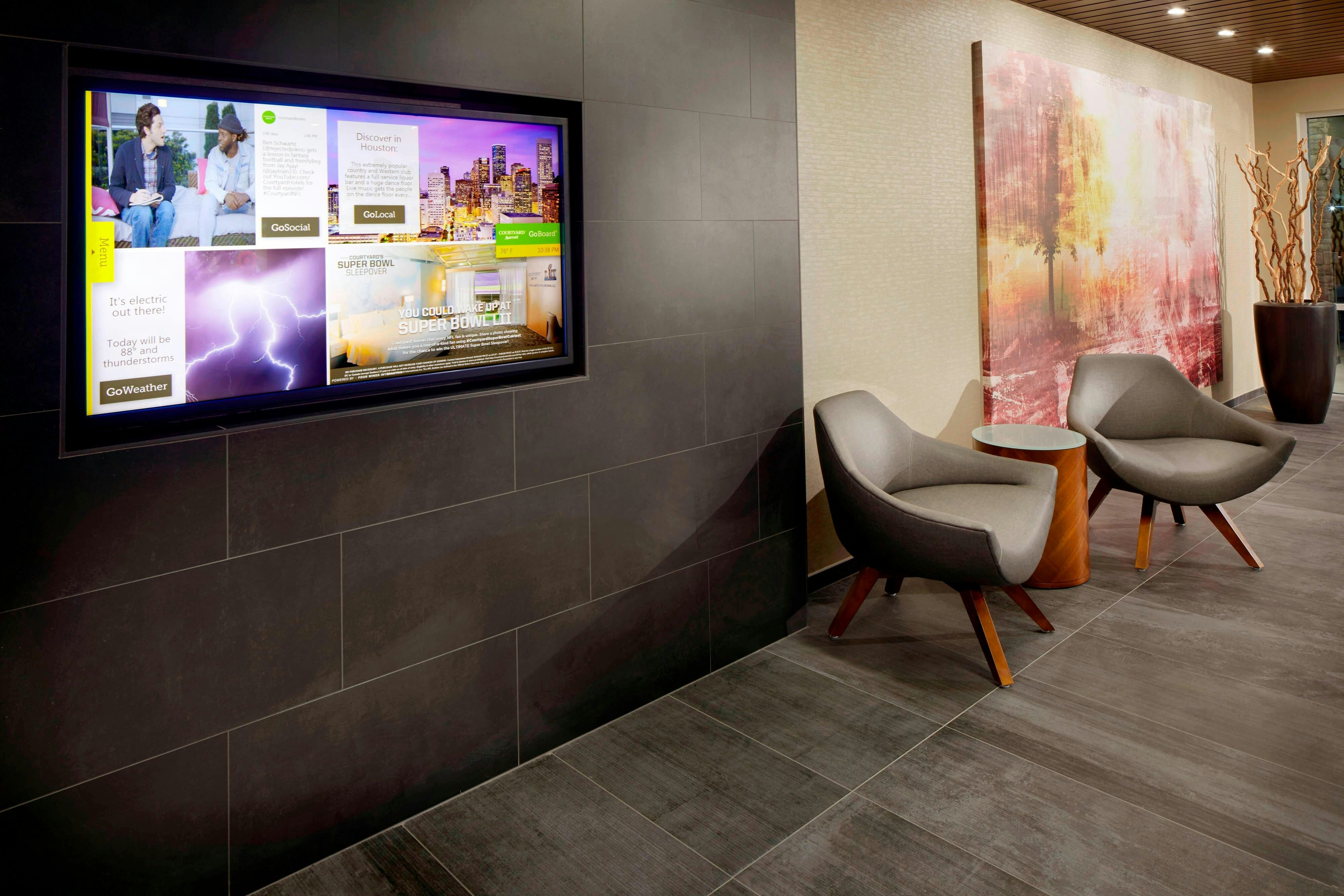 Lobby at Courtyard Houston Intercontinental Airport, HOUSTON - TX