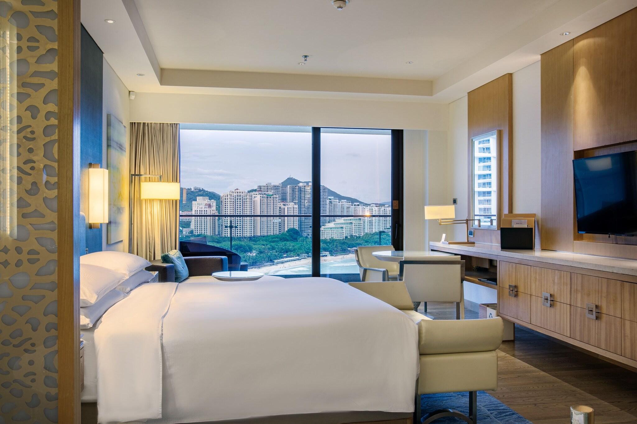 غرفة بسرير كينج بإطلالة جزئية على البحر، Jw Marriott Hotel Sanya Dadonghai Bay 5/10