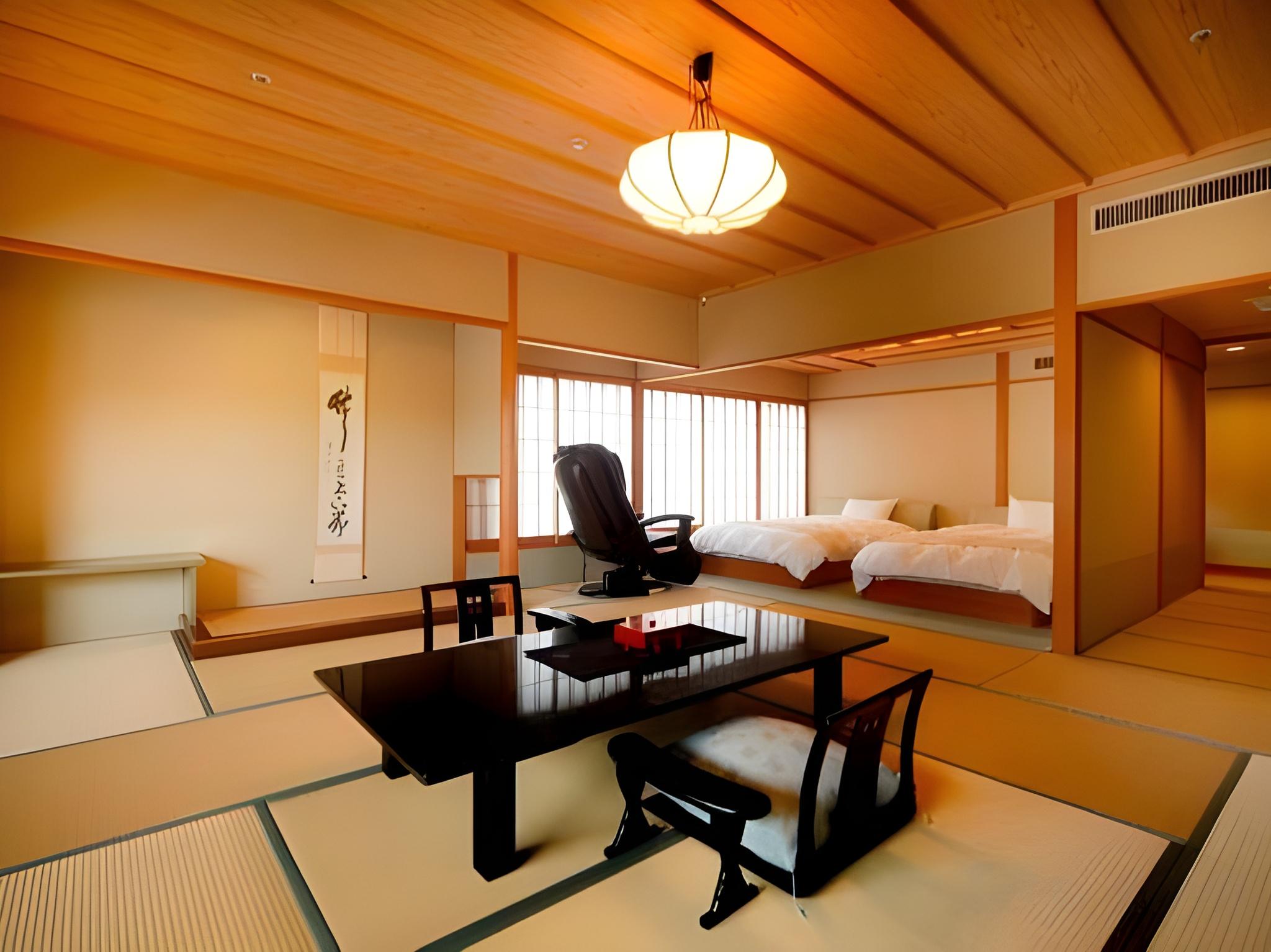 Japanese Western, Twin Beds, Mountain View, Bathtub, New Wing