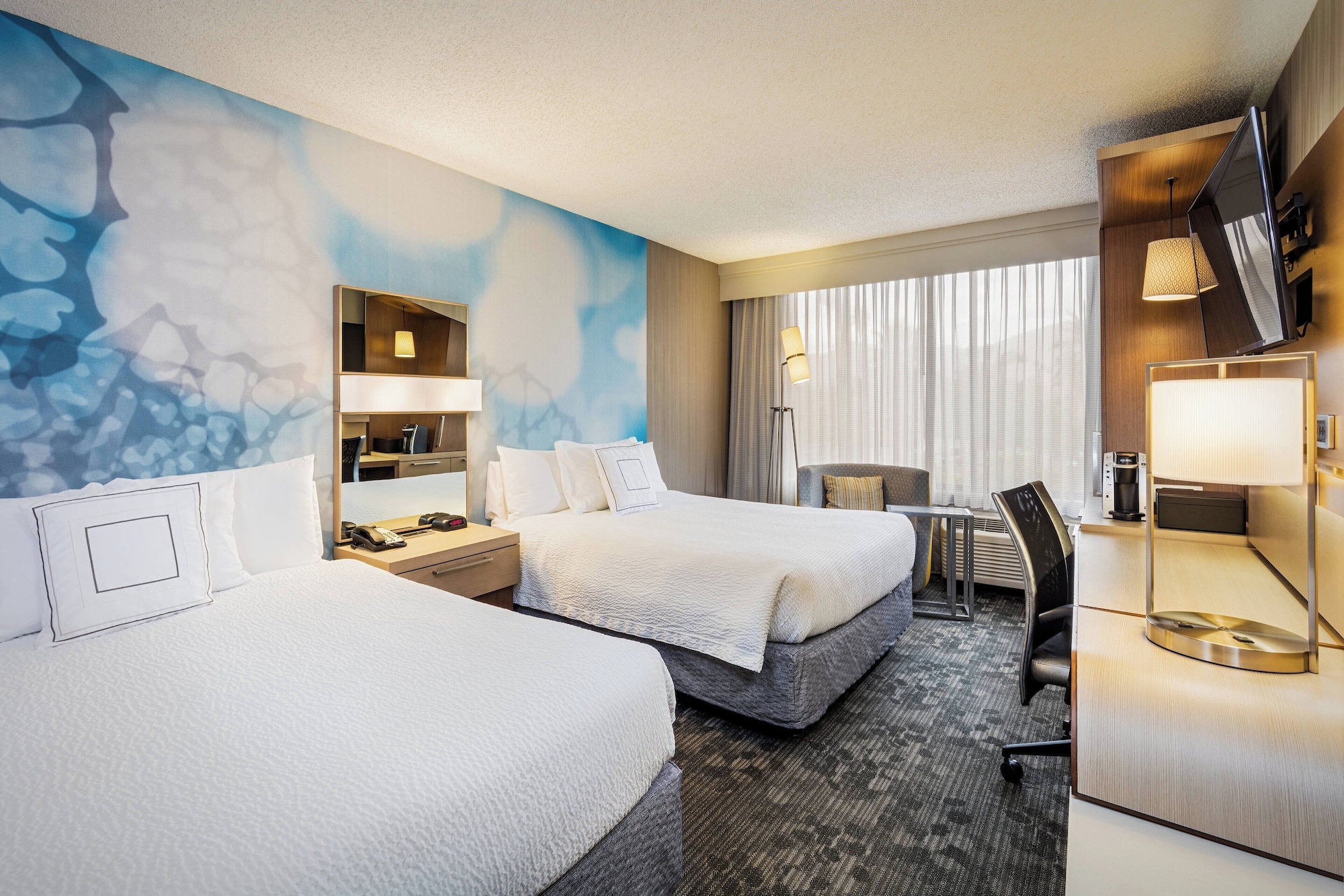 غرفة بسريرين كوين في طابق مرتفع، Courtyard By Marriott Riverside Ucr Moreno Valley Area 2/3