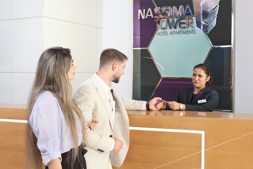 Lobby at Nassima Tower Hotel Apartments, DUBAI