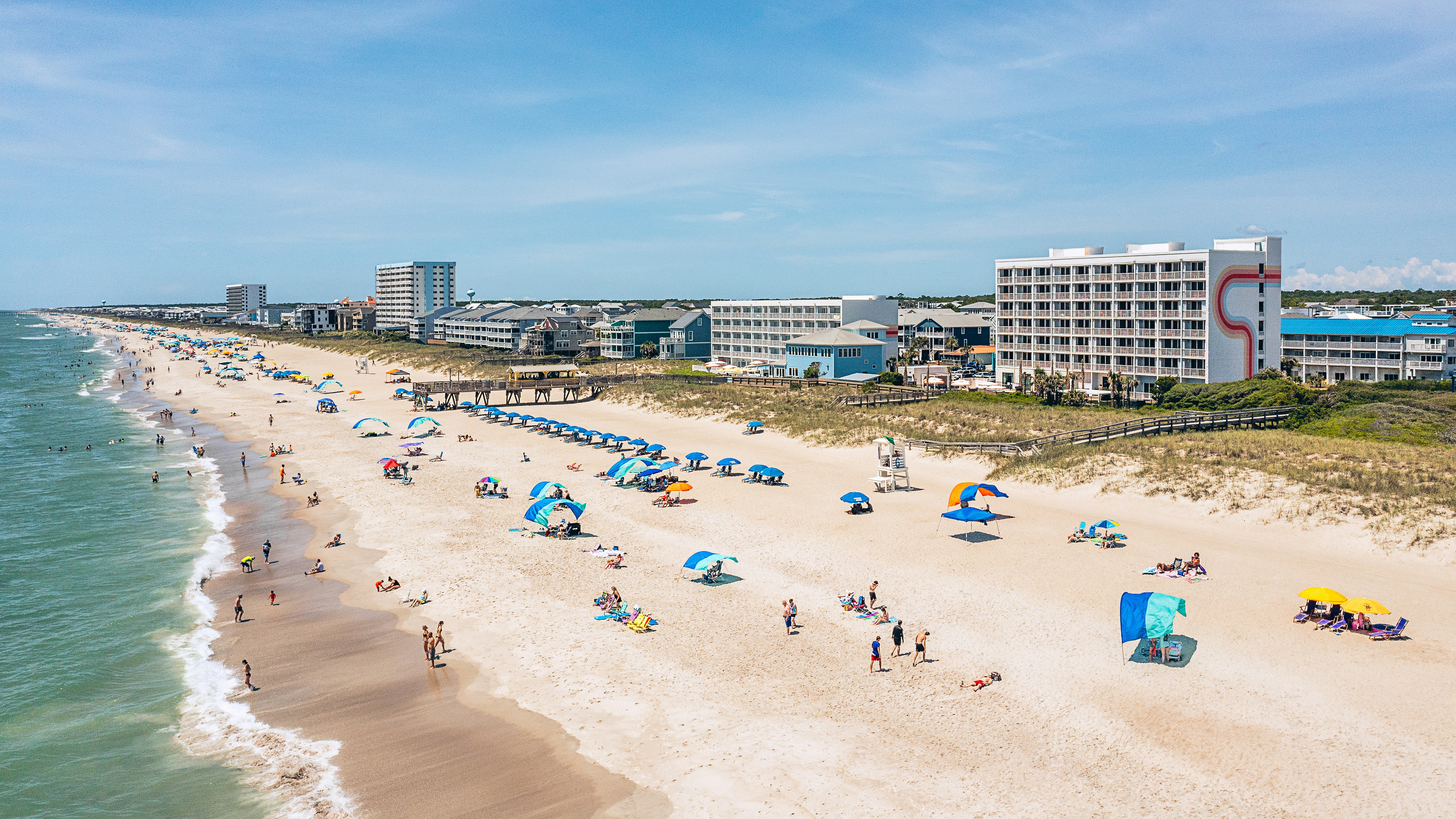 Golden Sands Carolina Beach Oceanfront Tapestry by Hilton 29/38
