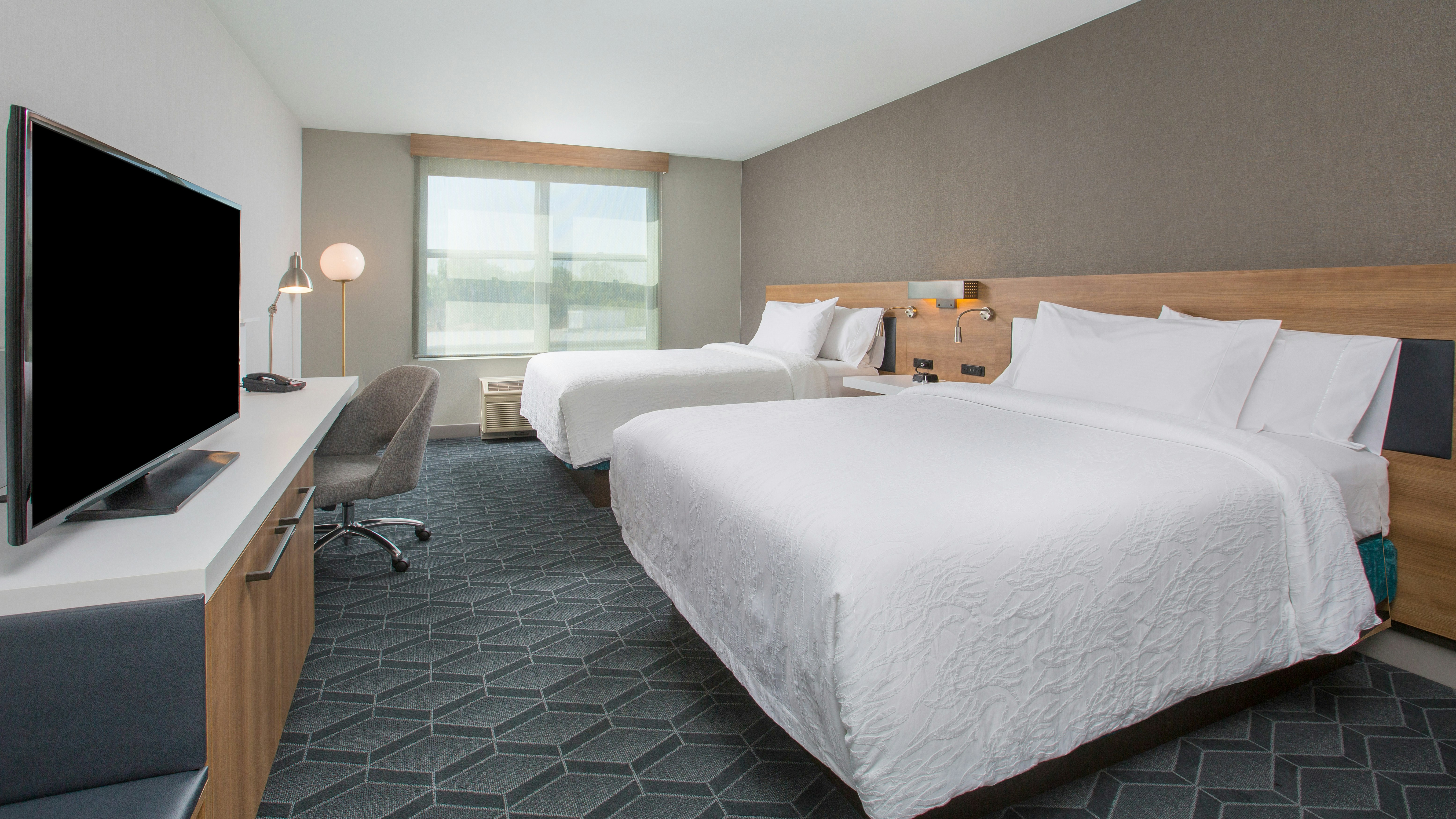 غرفة بسريرين مزدوجين لذوي الإعاقة، Hilton Garden Inn Oakland/ San Leandro 2/2