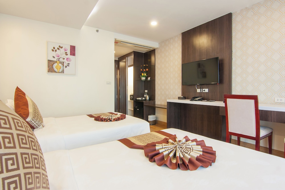 غرفة ديلوكس بسريرين منفصلين، Golden Jomtien Beach Hotel 3/6