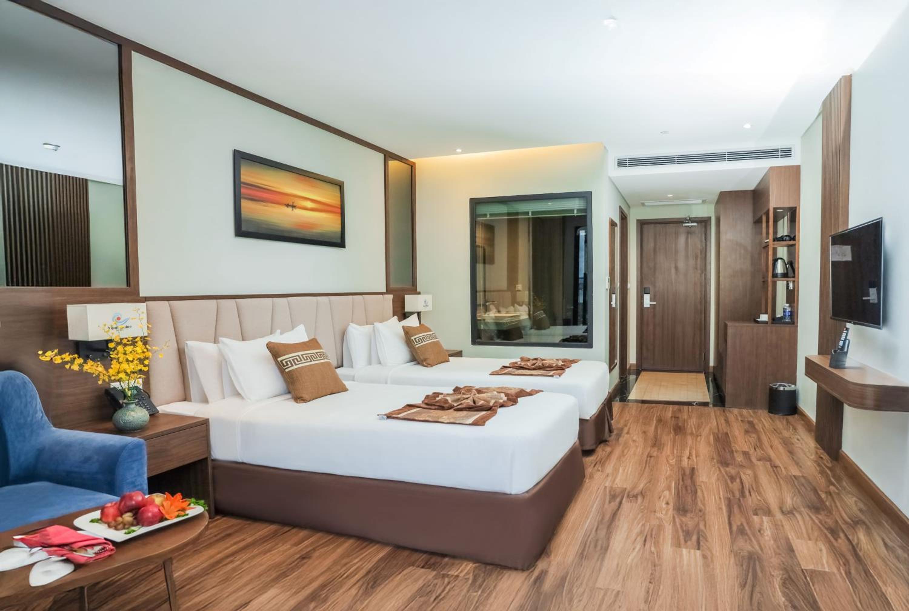Deluxe, Twin Beds, Partial Sea View, Balcony