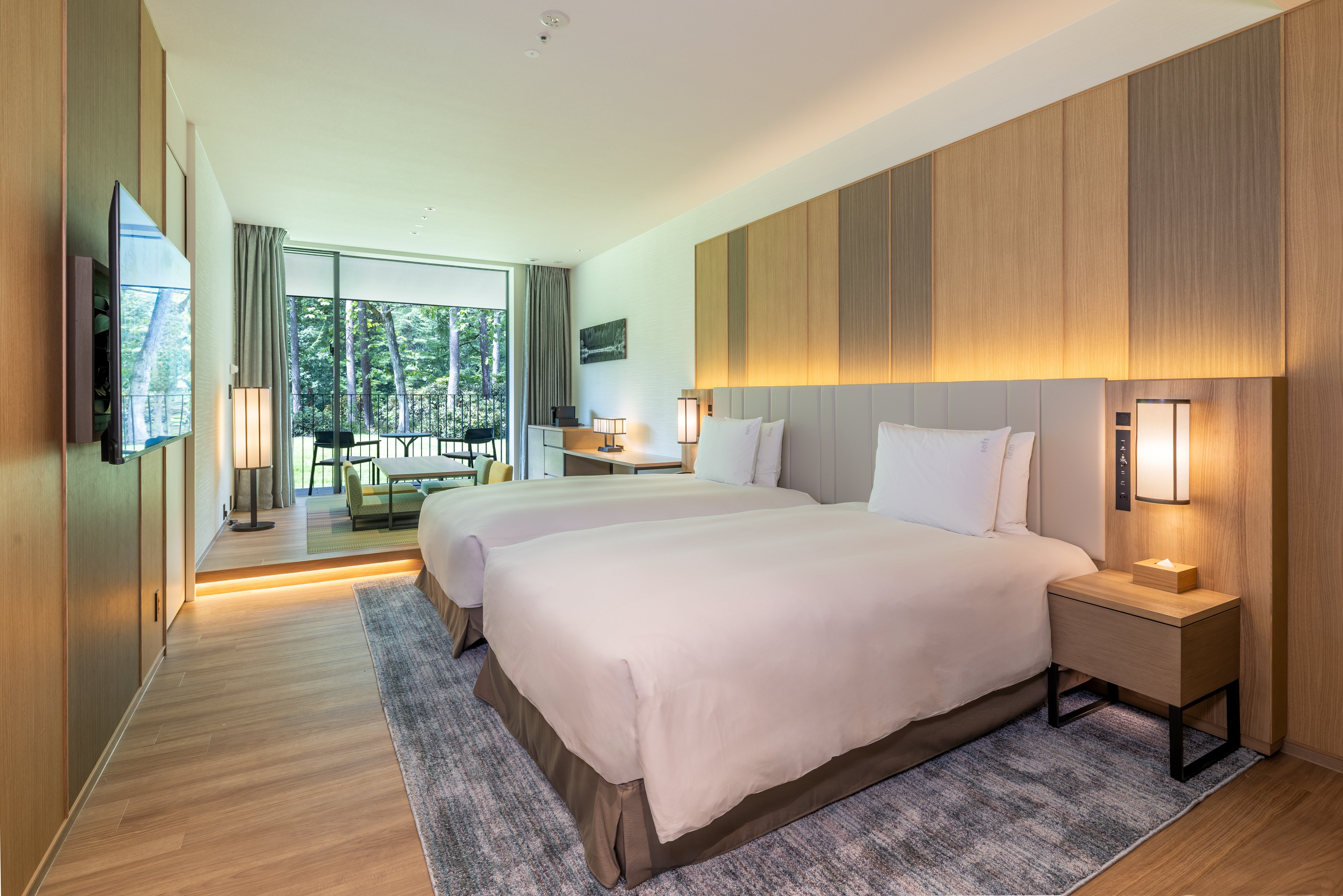Premium, 2 Futon Beds, Twin Beds, Balcony, Private Hot Spring Bath