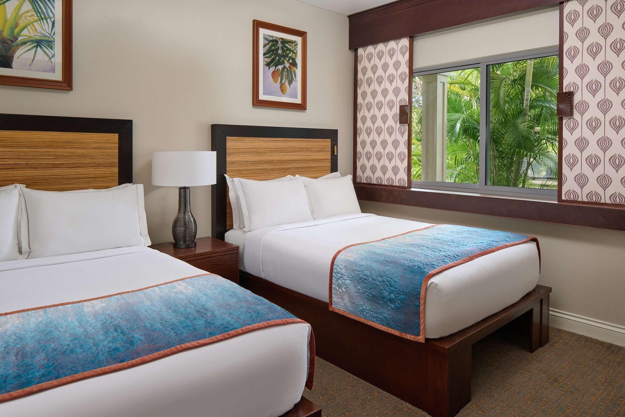2 Bedrooms, Deluxe, Suite, 1 King and 2 Double Beds, Resort View, Sofa, Accessible