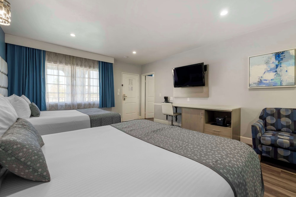 غرفة قياسية بسريرين كوين مع أريكة