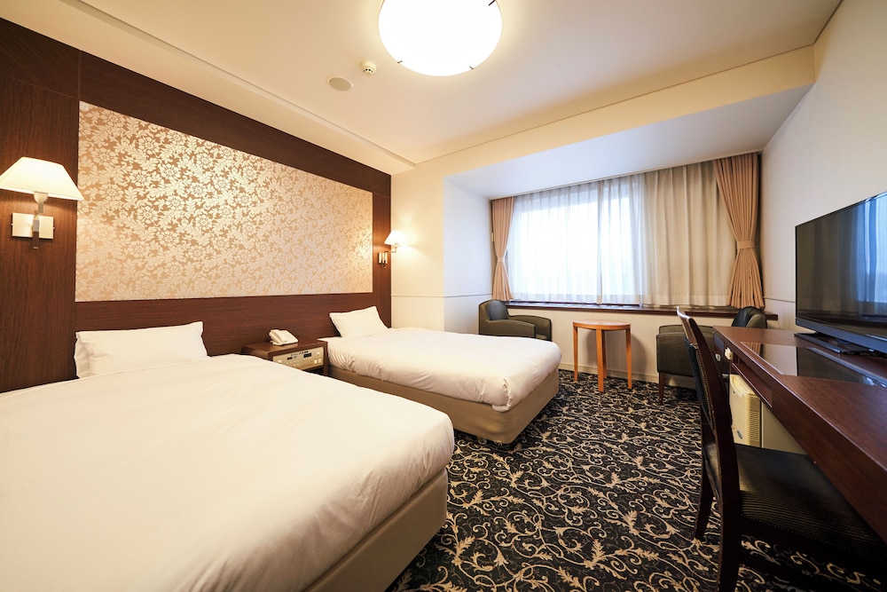 غرفة بسريرين منفصلين في الملحق، Hotel Global View Kushiro 2/4