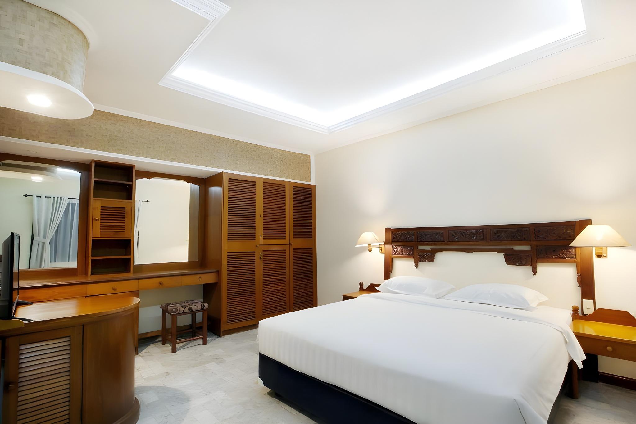 غرفة بسريرين منفصلين بإطلالة على المسبح، Bali Bungalo Hotel 2/2