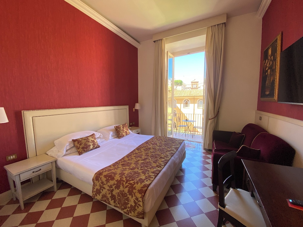 غرفة ديلوكس بسريرين منفصلين بإطلالة على الحديقة، Basilica Hotel 7/10