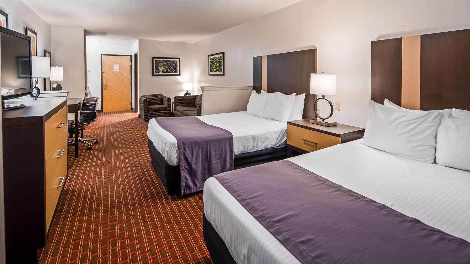 Suite, 2 Double Beds, Accessible