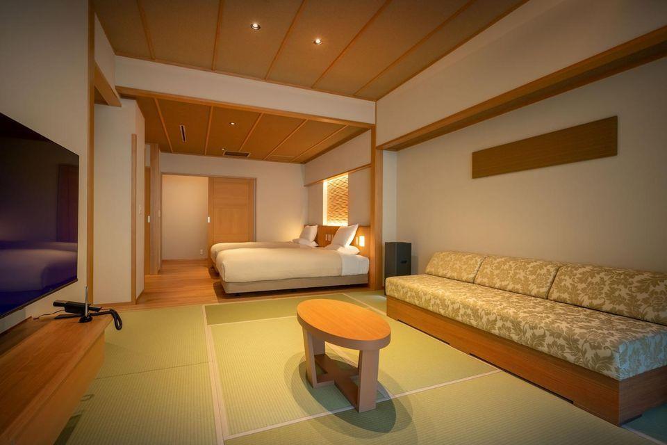 Semi Room, 2 Semi Double Beds, Tatami, Outdoor Bath