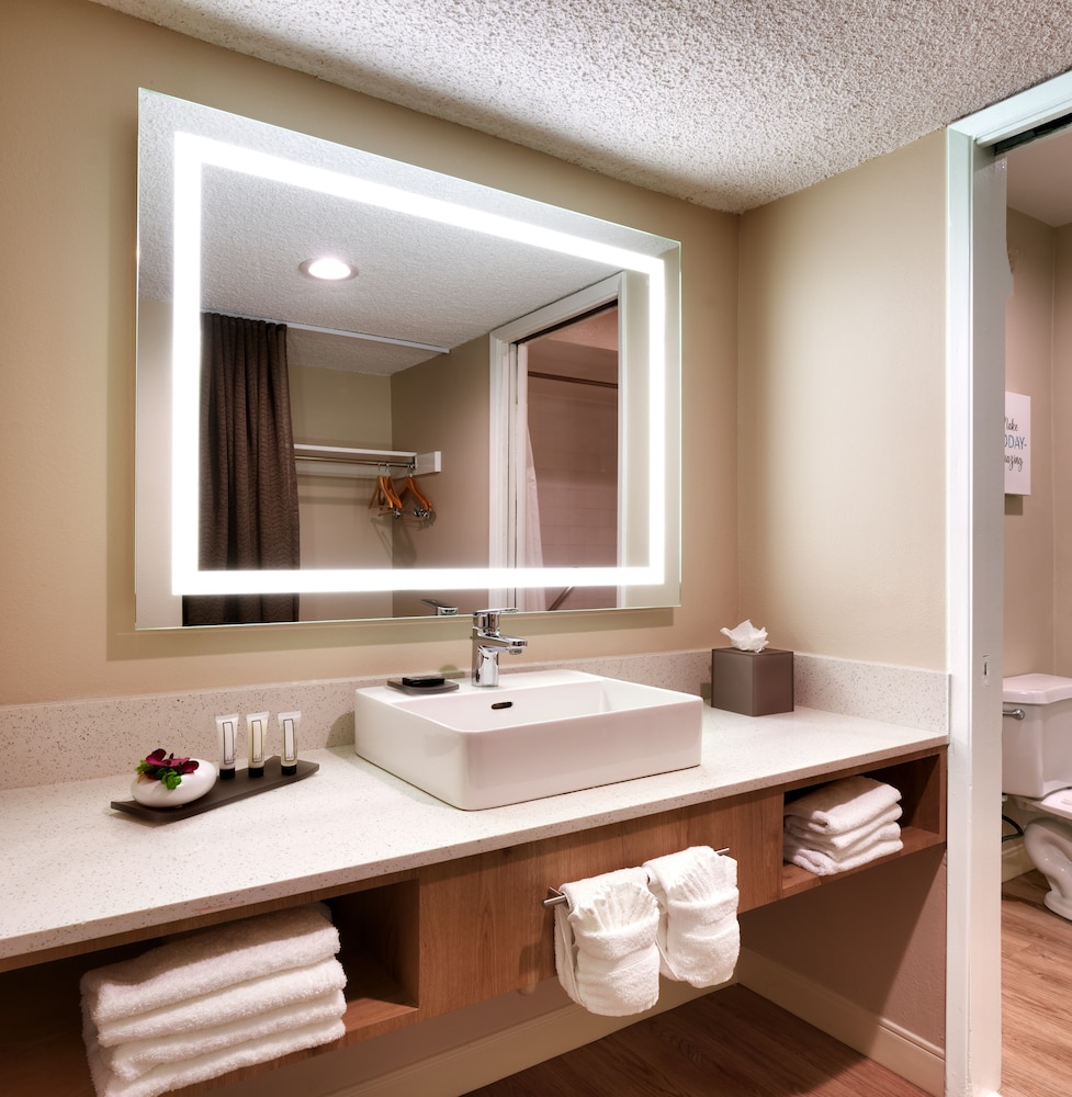 غرفة قياسية بسريرين مزدوجين، Atrium Hotel at Orange County Airport 4/4