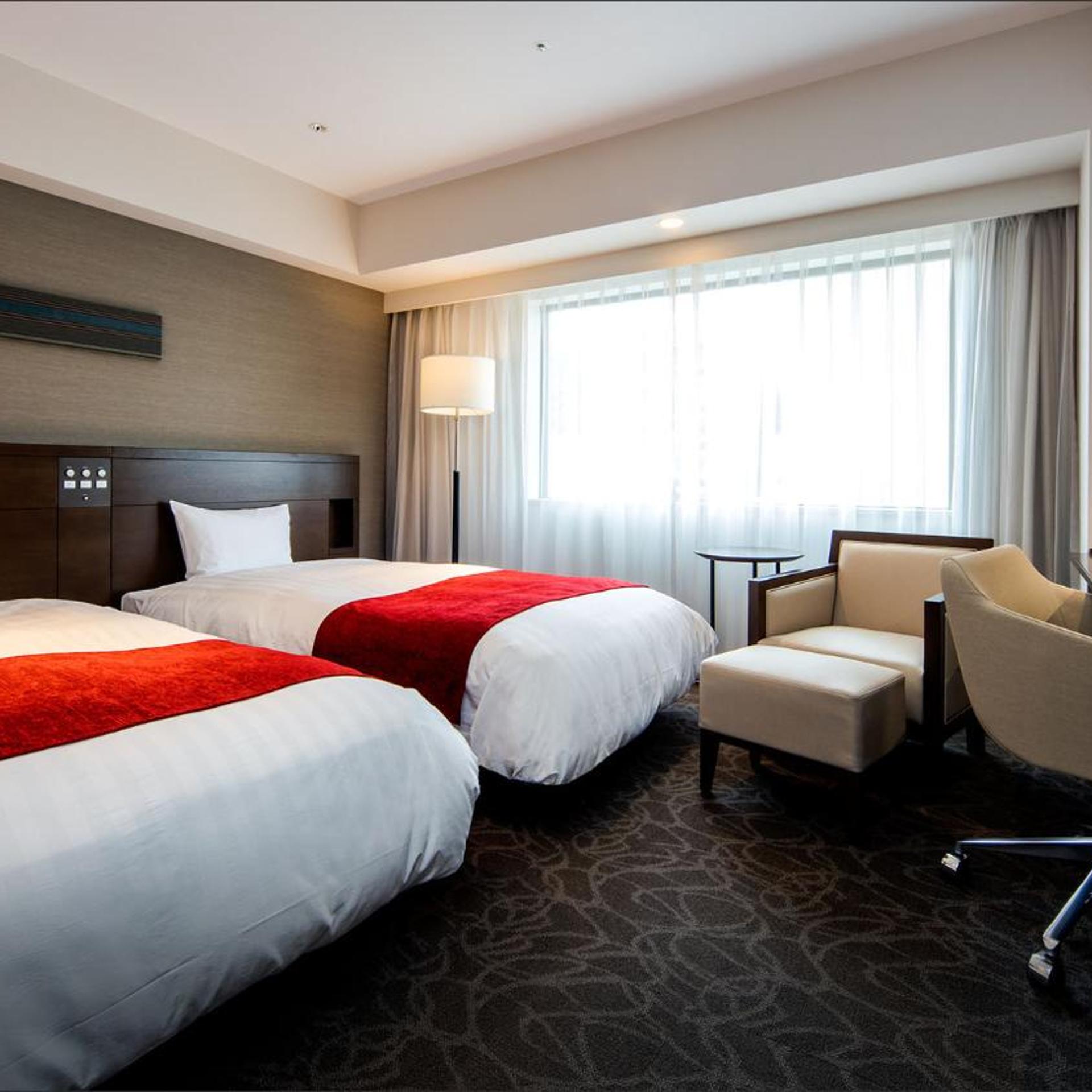Room, Twin Beds, Main Building, Smoking