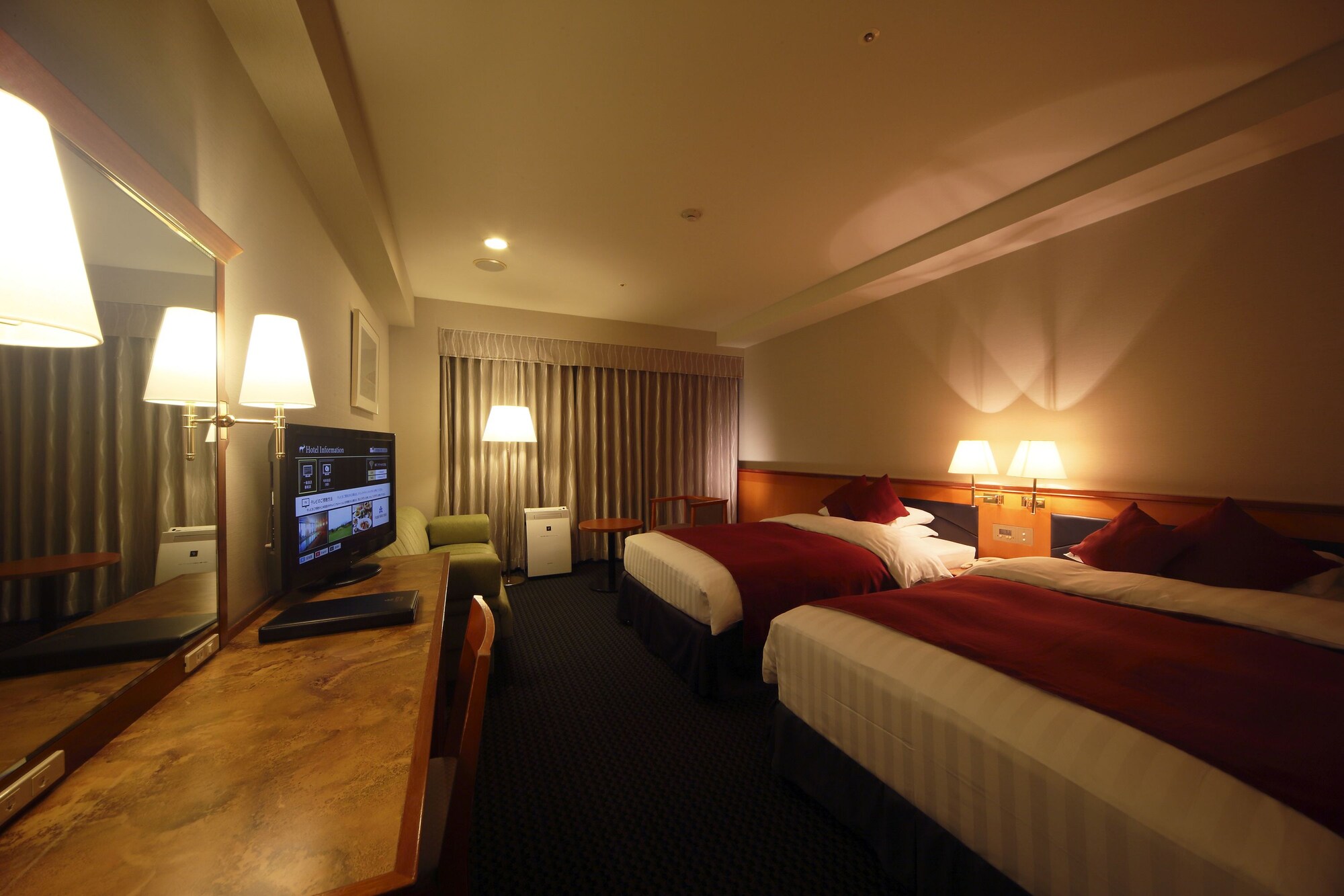 غرفة كبيرة مفردة بسريرين منفصلين، Hotel Nikko Nara 3/10