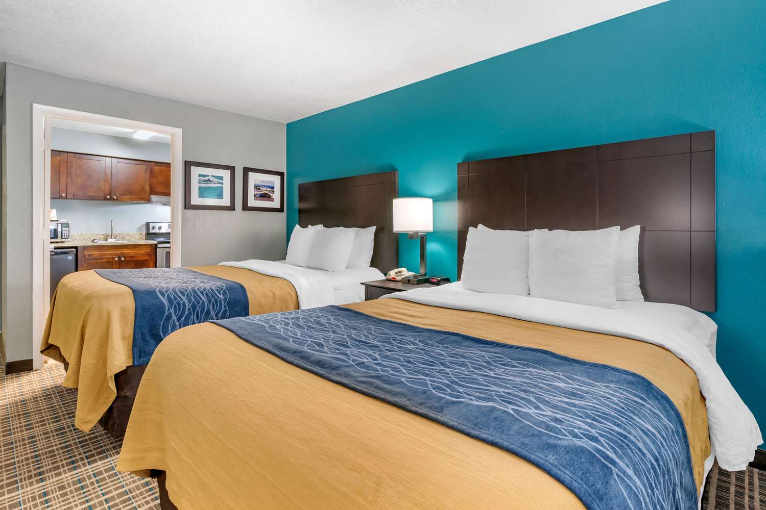 Efficiency, Suite, 2 Queen Beds