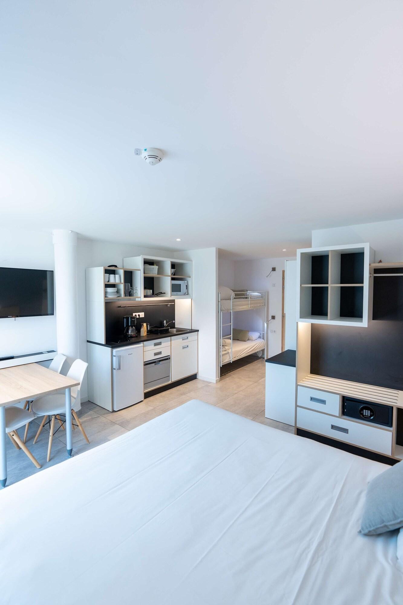 استوديو تنفيذي بسرير كينج وأسرّة بطابقين، KYRIAD RESIDENCE CABRIES 2/3