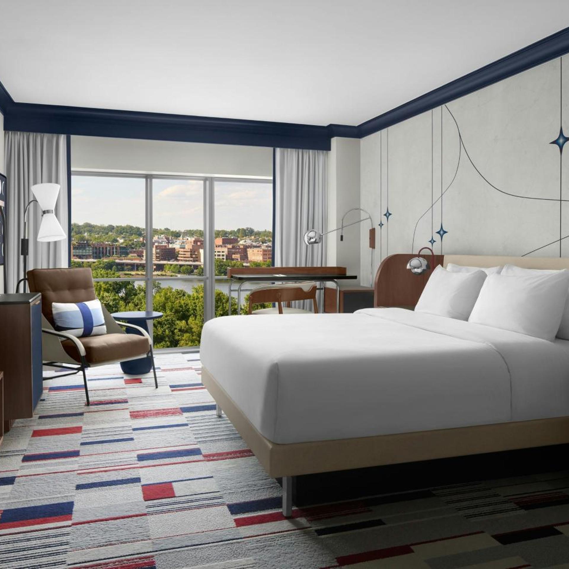 غرفة سوبيريور بسرير كينج، Le Meridien Arlington 6/8