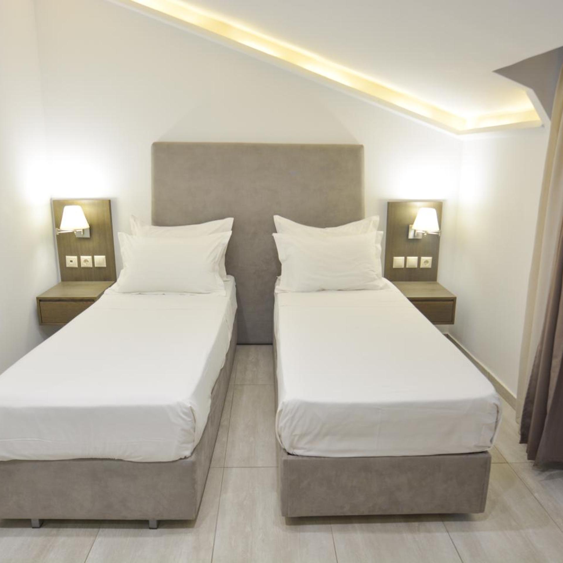 Room, Twin Beds, Attic