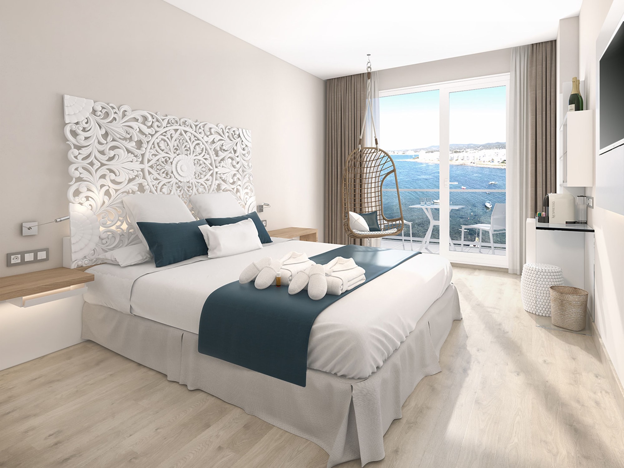 Deluxe, Single, Double Bed, Bay View