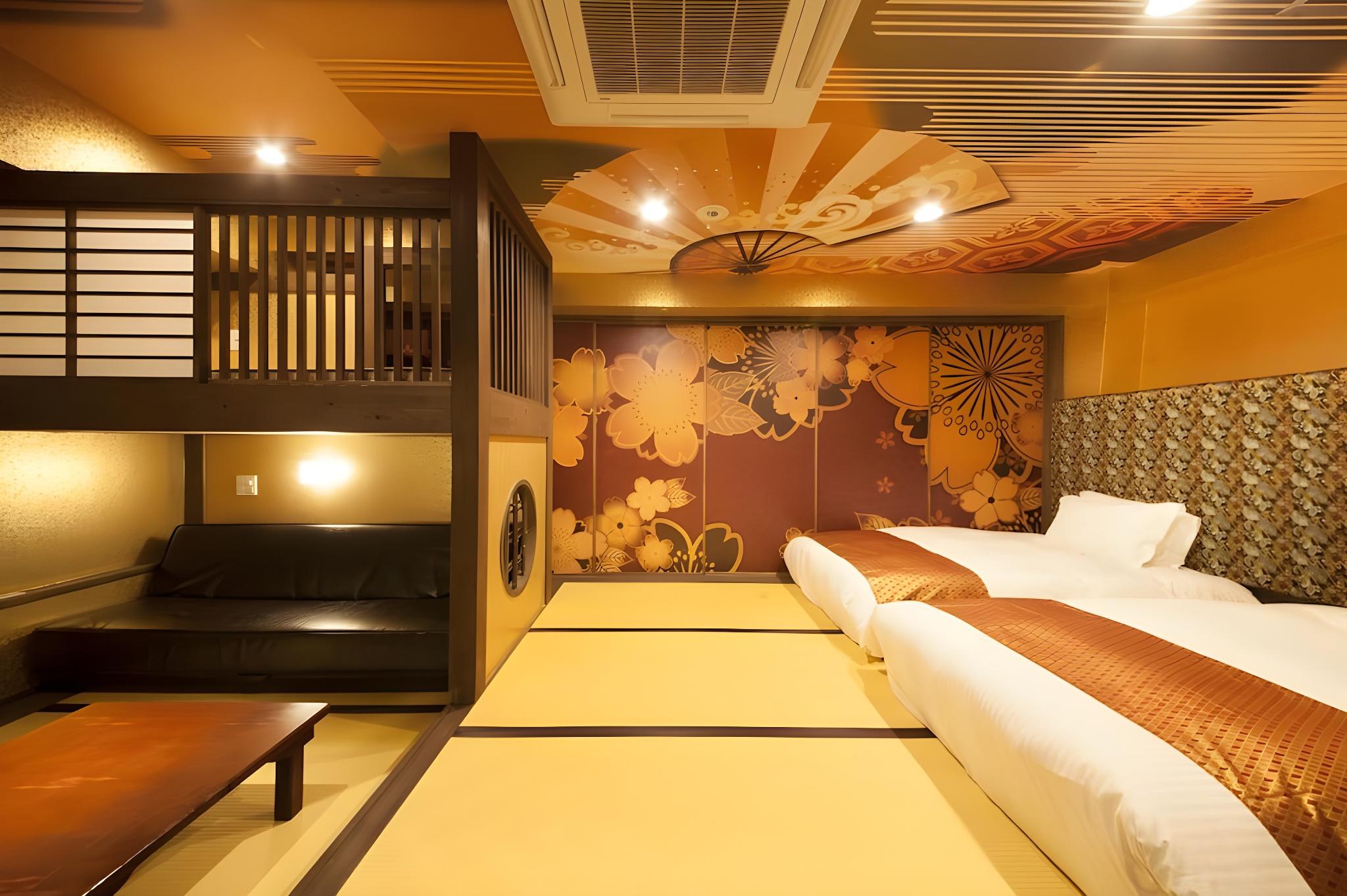 Semi Room, Japanese, Sakura, Family, 2 Semi Double Beds, Main Building