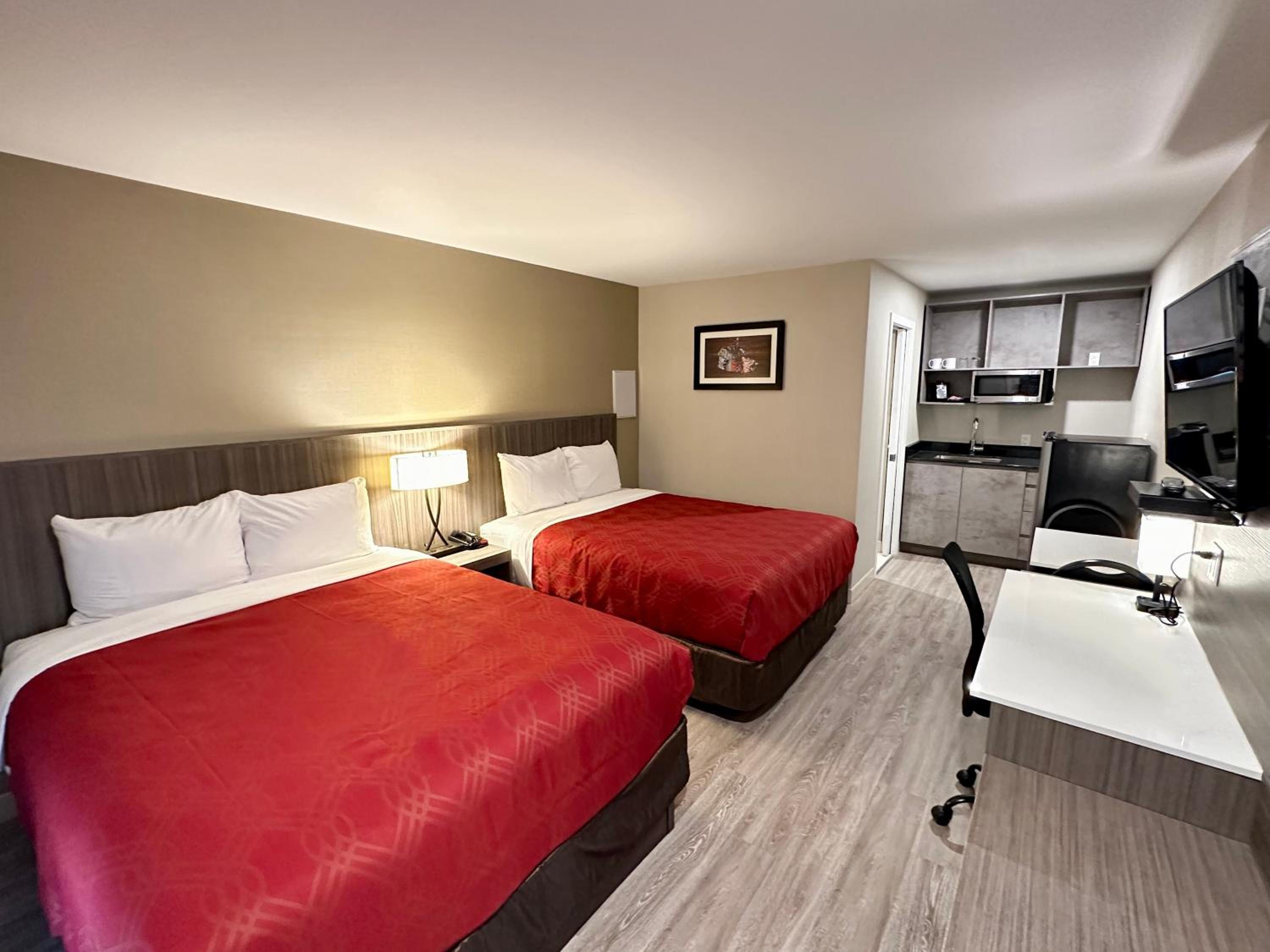 Efficiency, Quadruple, 2 Queen Beds