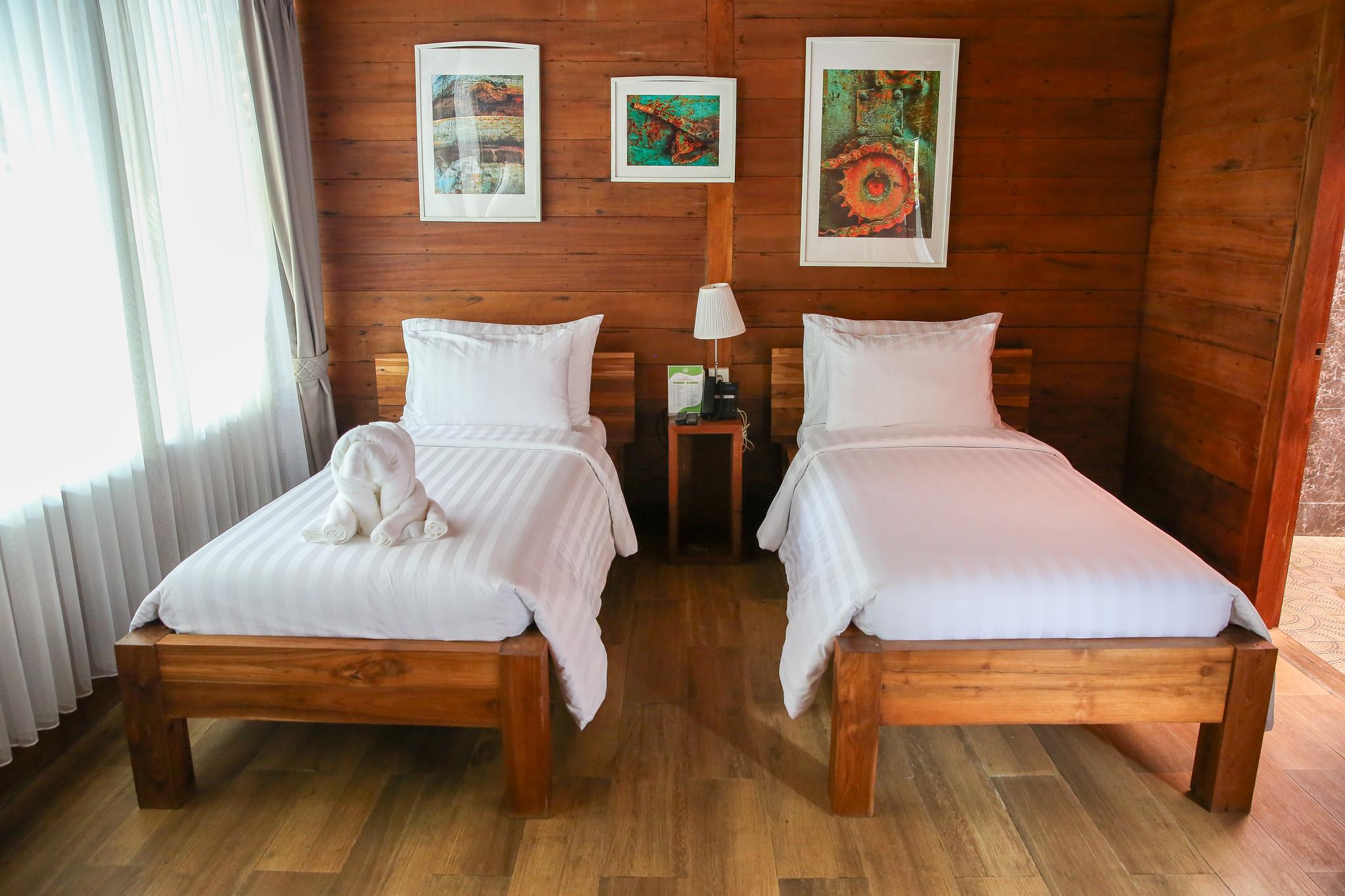 Wooden, Double or Twin Bed