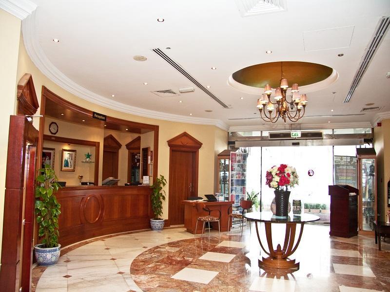 Lobby at Majestic Central Hotel, DUBAI