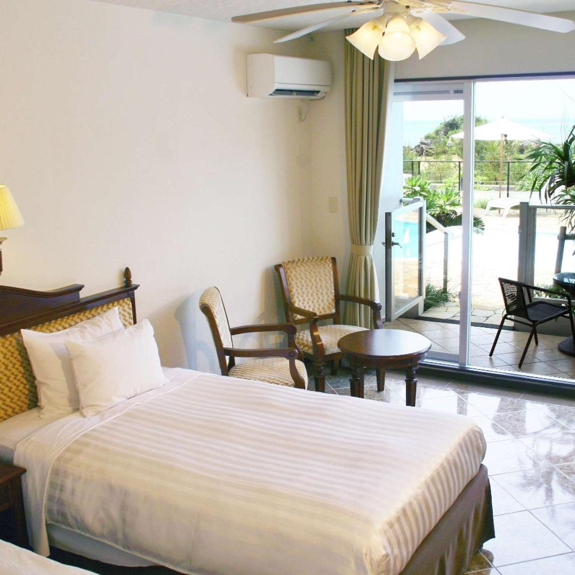 Room, Twin Beds, Pool Side, Balcony